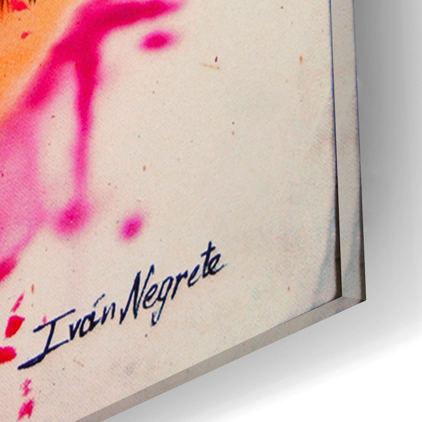 Epic Art 'Wolf Splash Colors' by Ivan Negrete, Acrylic Glass Wall Art,12x12