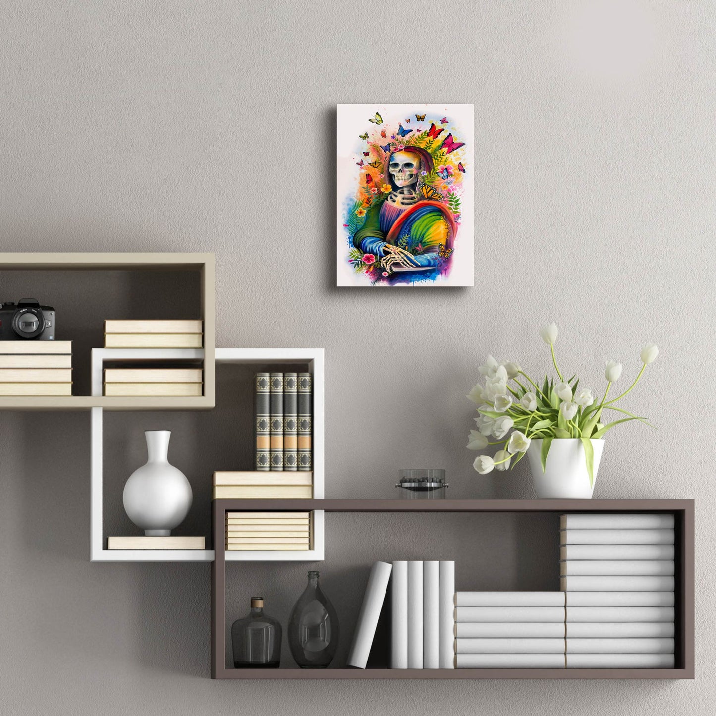 Epic Art 'Mona Lisa Bones' by Ivan Negrete, Acrylic Glass Wall Art,12x16
