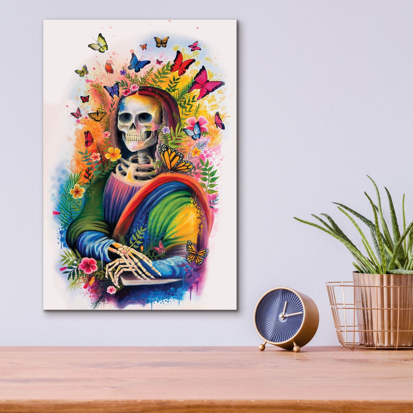 Epic Art 'Mona Lisa Bones' by Ivan Negrete, Acrylic Glass Wall Art,12x16