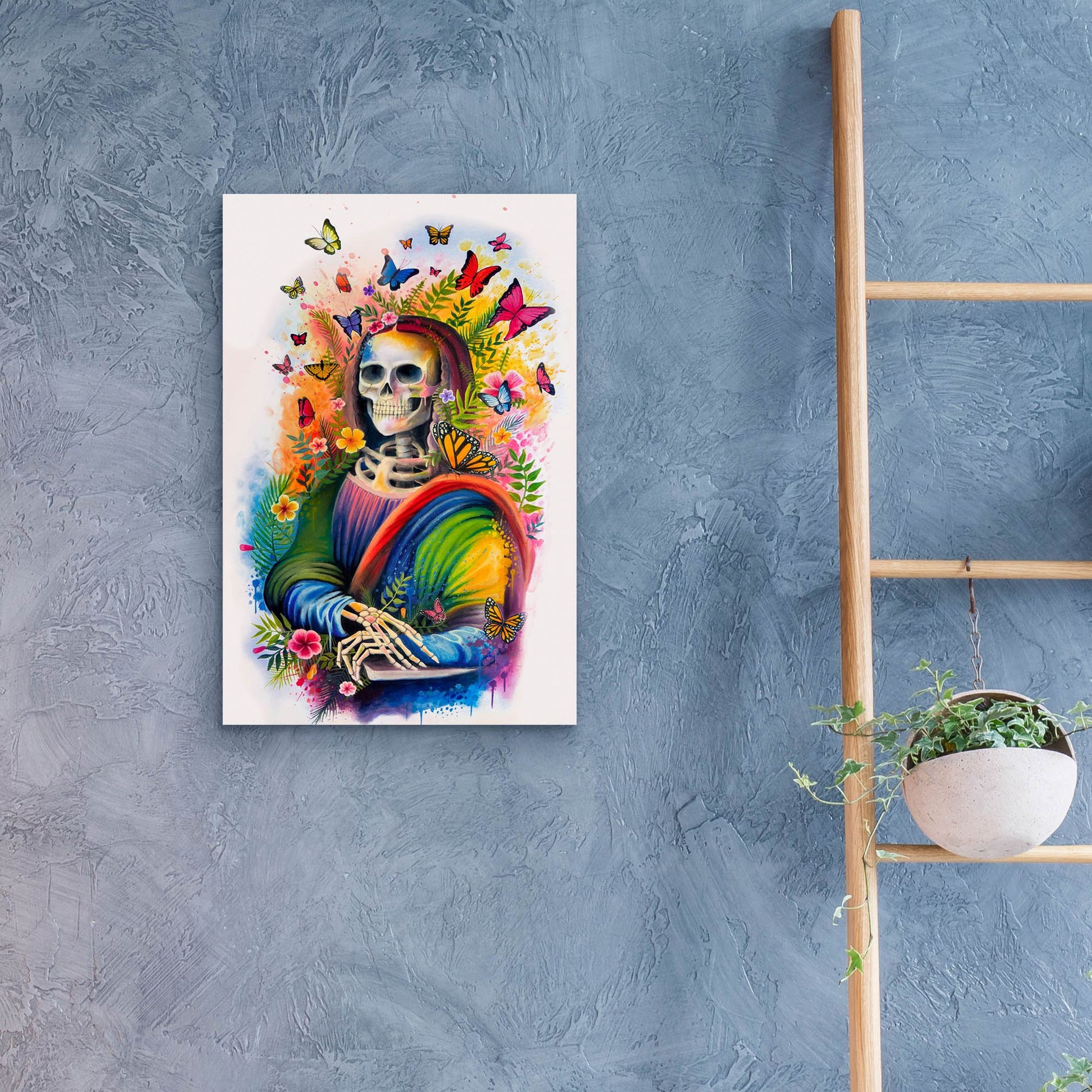 Epic Art 'Mona Lisa Bones' by Ivan Negrete, Acrylic Glass Wall Art,16x24