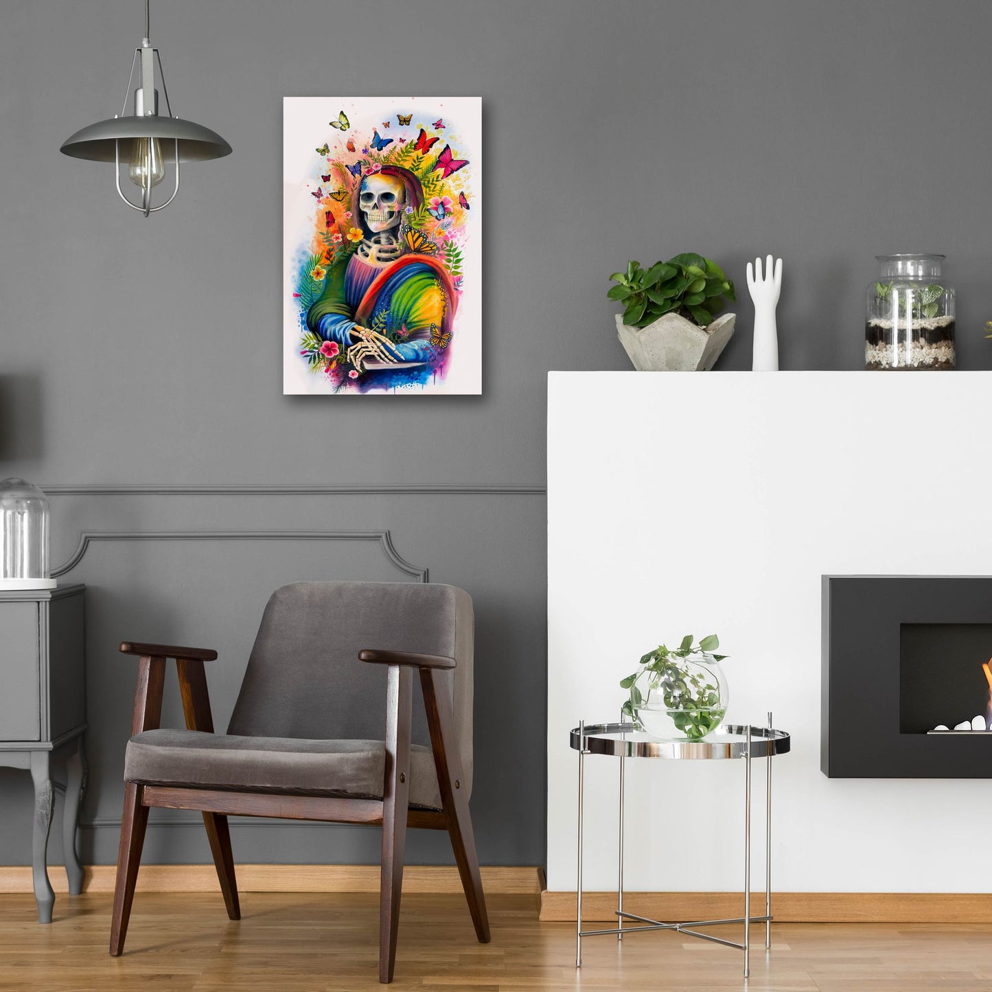 Epic Art 'Mona Lisa Bones' by Ivan Negrete, Acrylic Glass Wall Art,16x24
