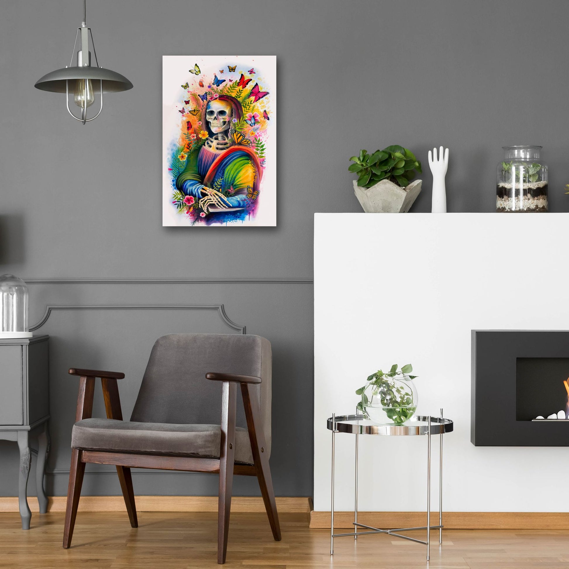 Epic Art 'Mona Lisa Bones' by Ivan Negrete, Acrylic Glass Wall Art,16x24