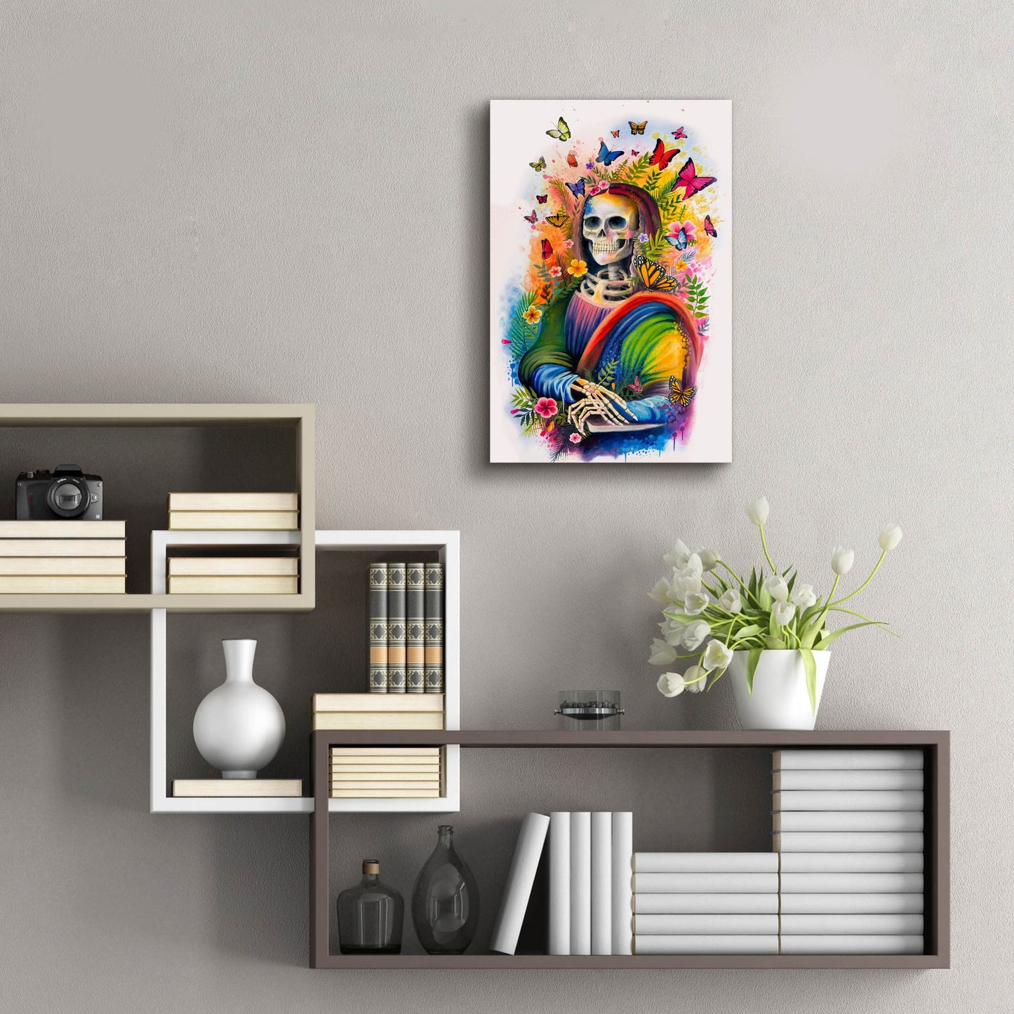 Epic Art 'Mona Lisa Bones' by Ivan Negrete, Acrylic Glass Wall Art,16x24