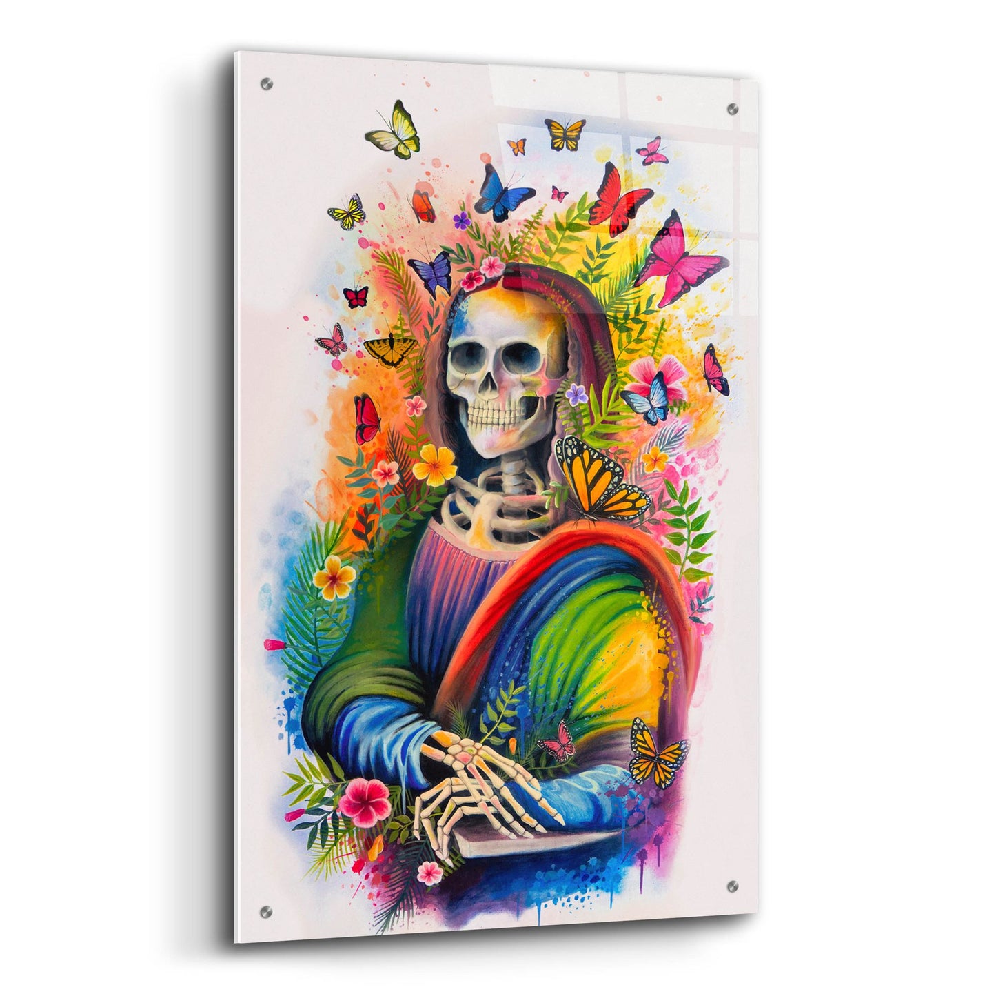 Epic Art 'Mona Lisa Bones' by Ivan Negrete, Acrylic Glass Wall Art,24x36