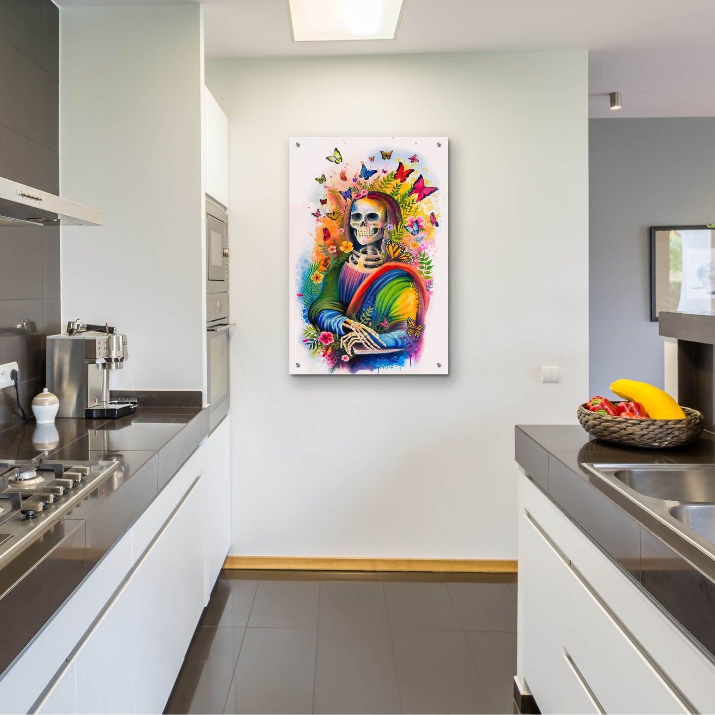 Epic Art 'Mona Lisa Bones' by Ivan Negrete, Acrylic Glass Wall Art,24x36