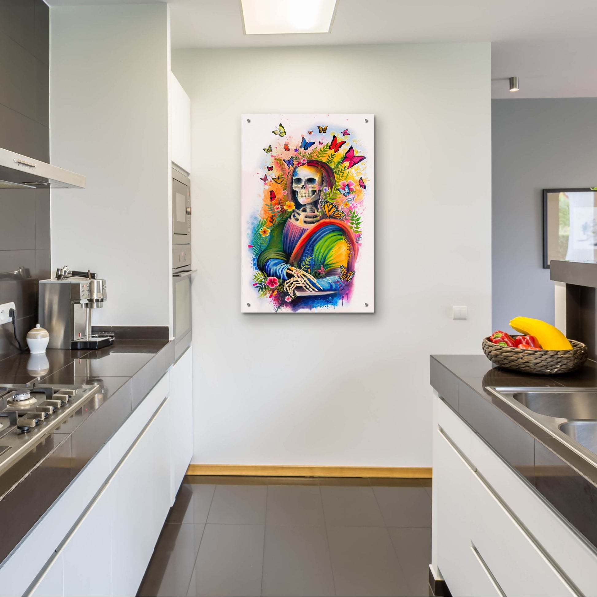 Epic Art 'Mona Lisa Bones' by Ivan Negrete, Acrylic Glass Wall Art,24x36