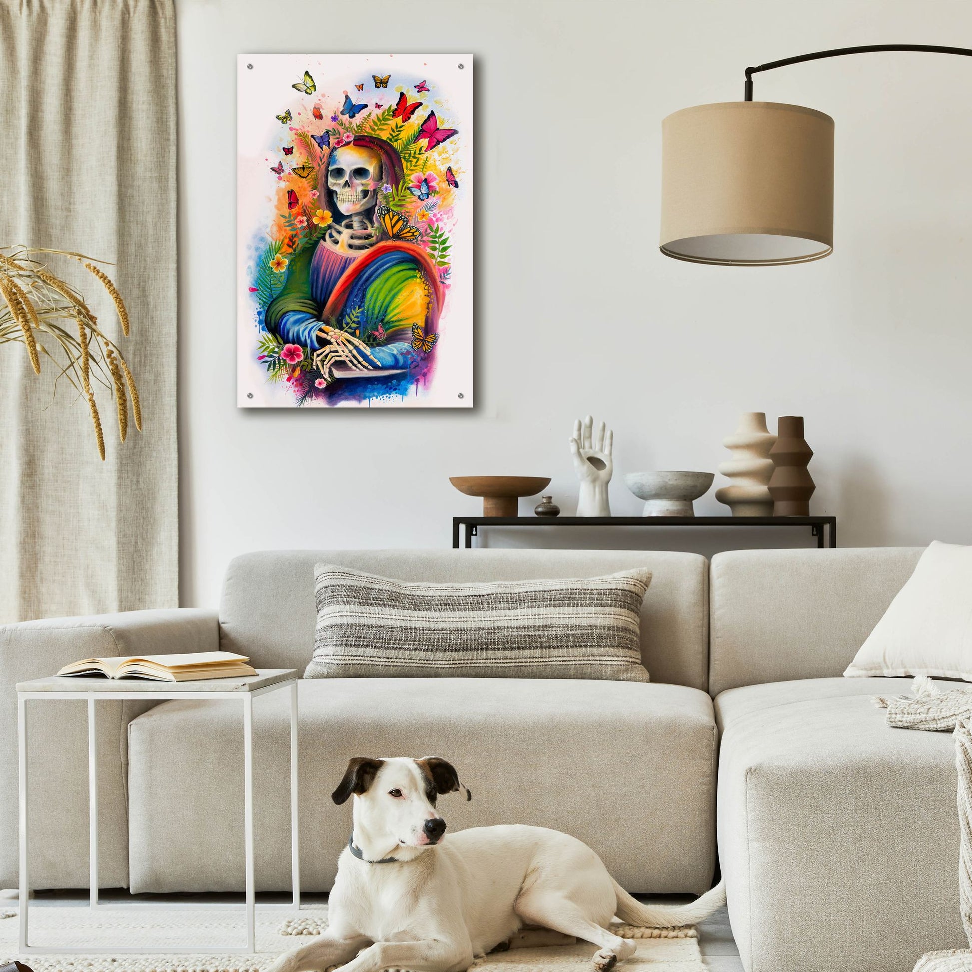 Epic Art 'Mona Lisa Bones' by Ivan Negrete, Acrylic Glass Wall Art,24x36