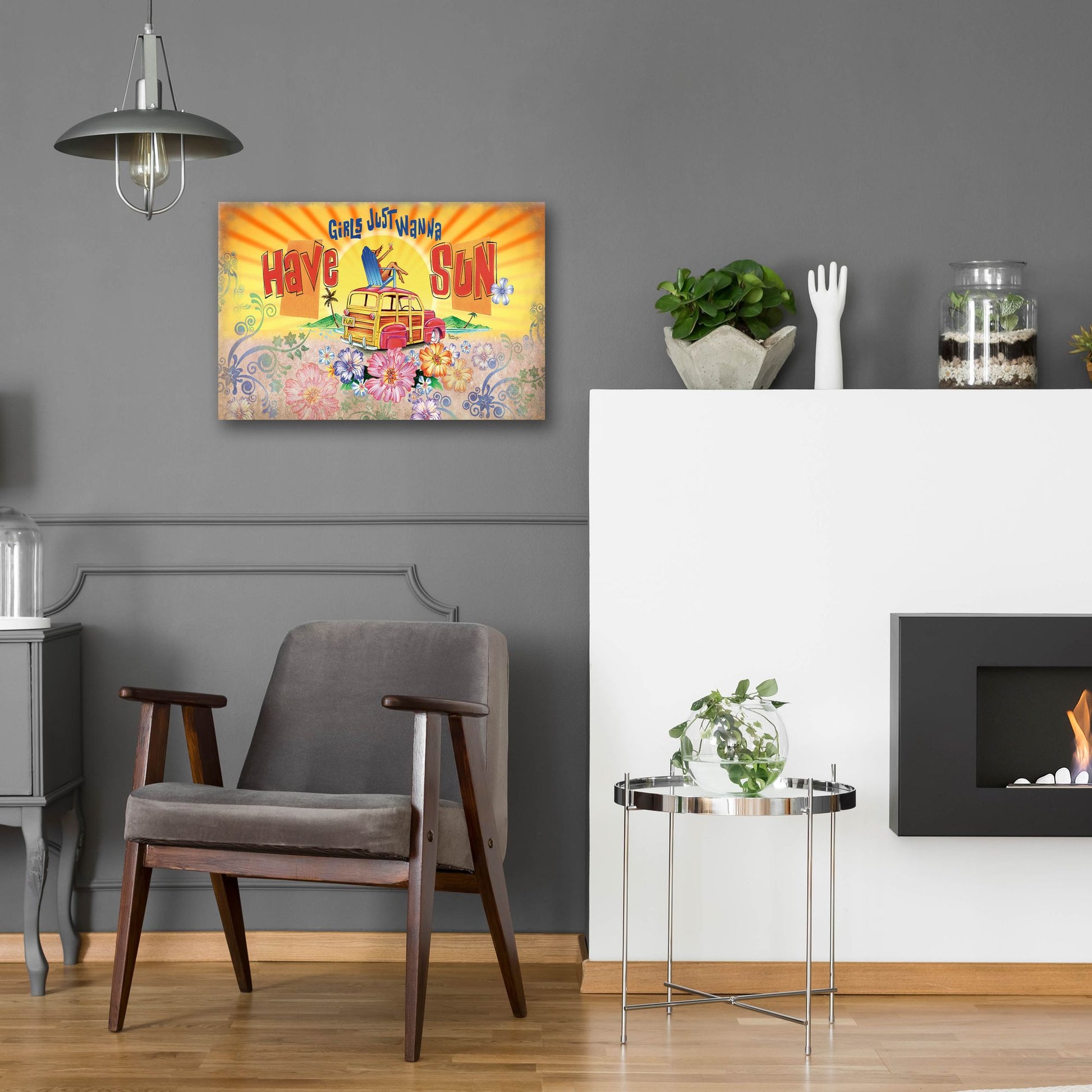 Epic Art 'Girls Wanna Sun' by James and Kathleen Mazzotta, Acrylic Glass Wall Art,24x16