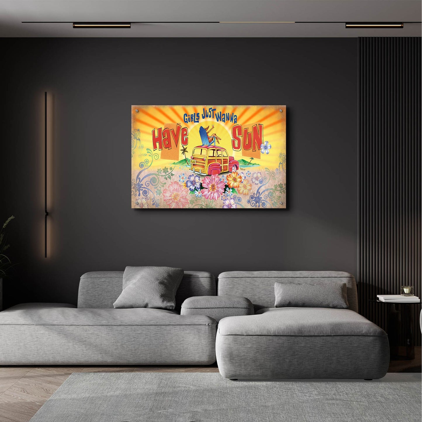 Epic Art 'Girls Wanna Sun' by James and Kathleen Mazzotta, Acrylic Glass Wall Art,36x24