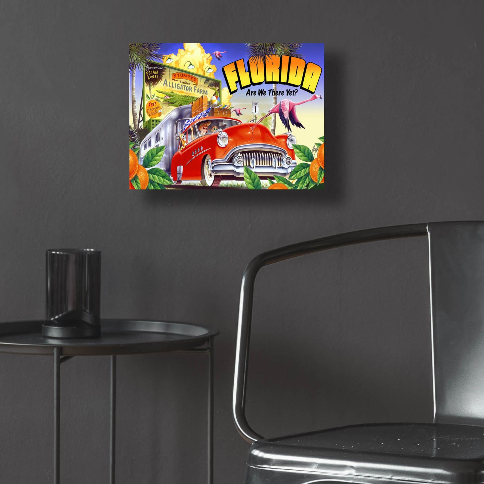 Epic Art 'Road Trip' by James Mazzotta, Acrylic Glass Wall Art,16x12