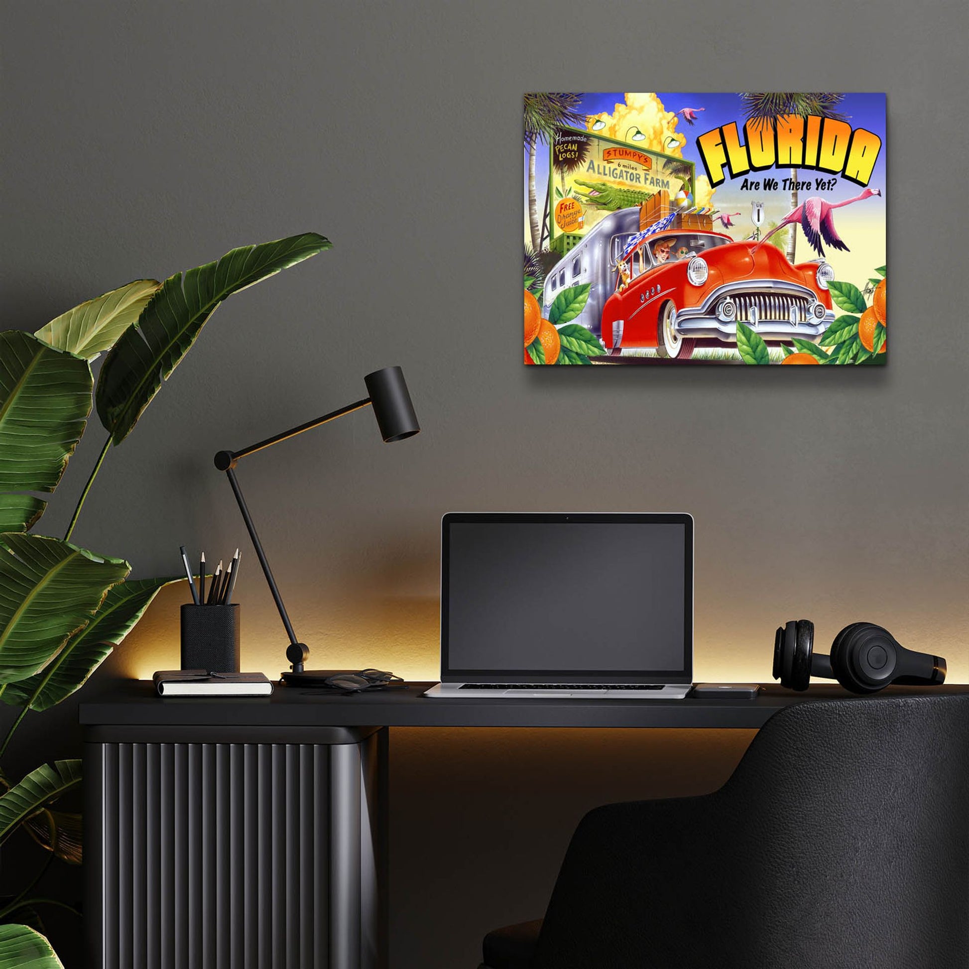 Epic Art 'Road Trip' by James Mazzotta, Acrylic Glass Wall Art,16x12