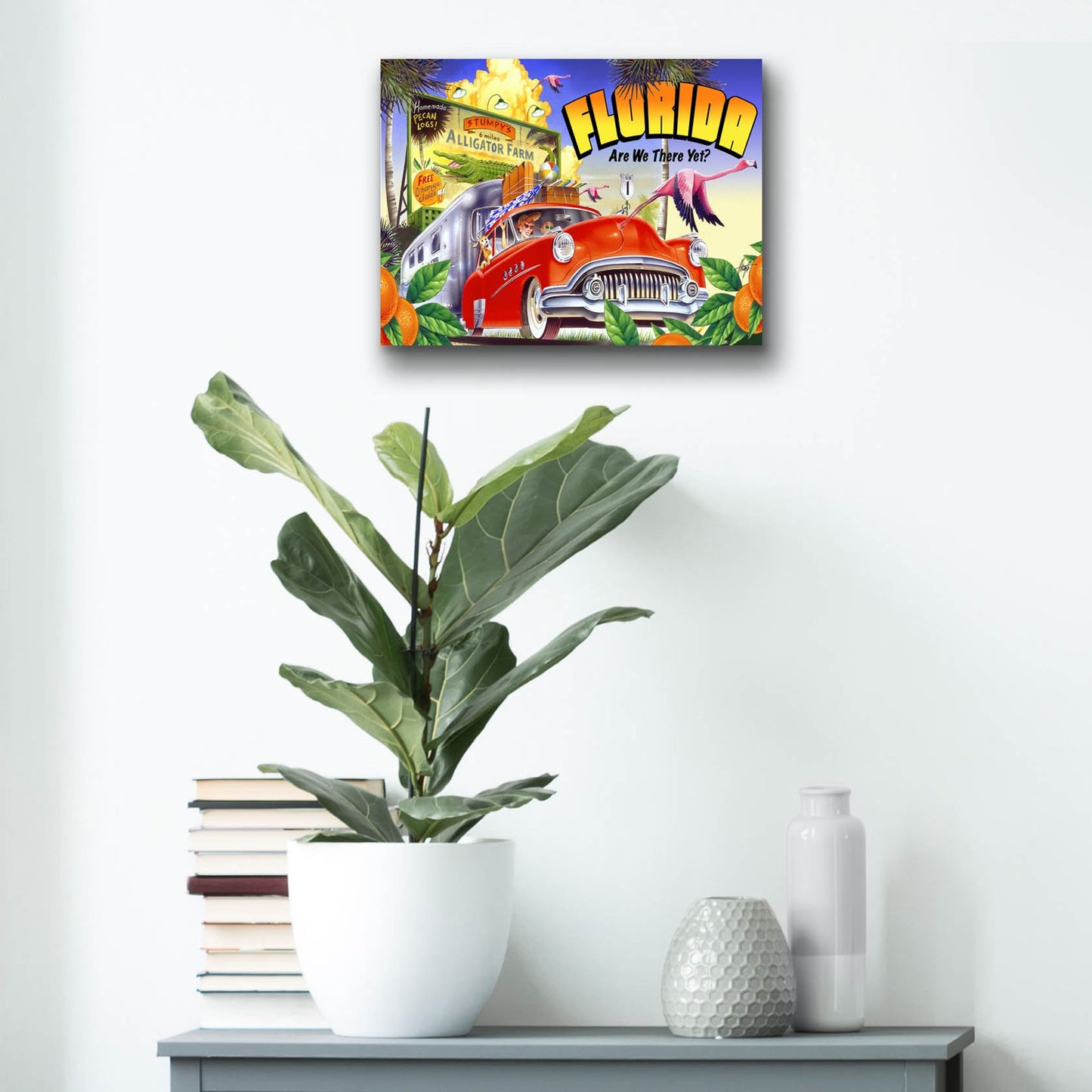 Epic Art 'Road Trip' by James Mazzotta, Acrylic Glass Wall Art,16x12
