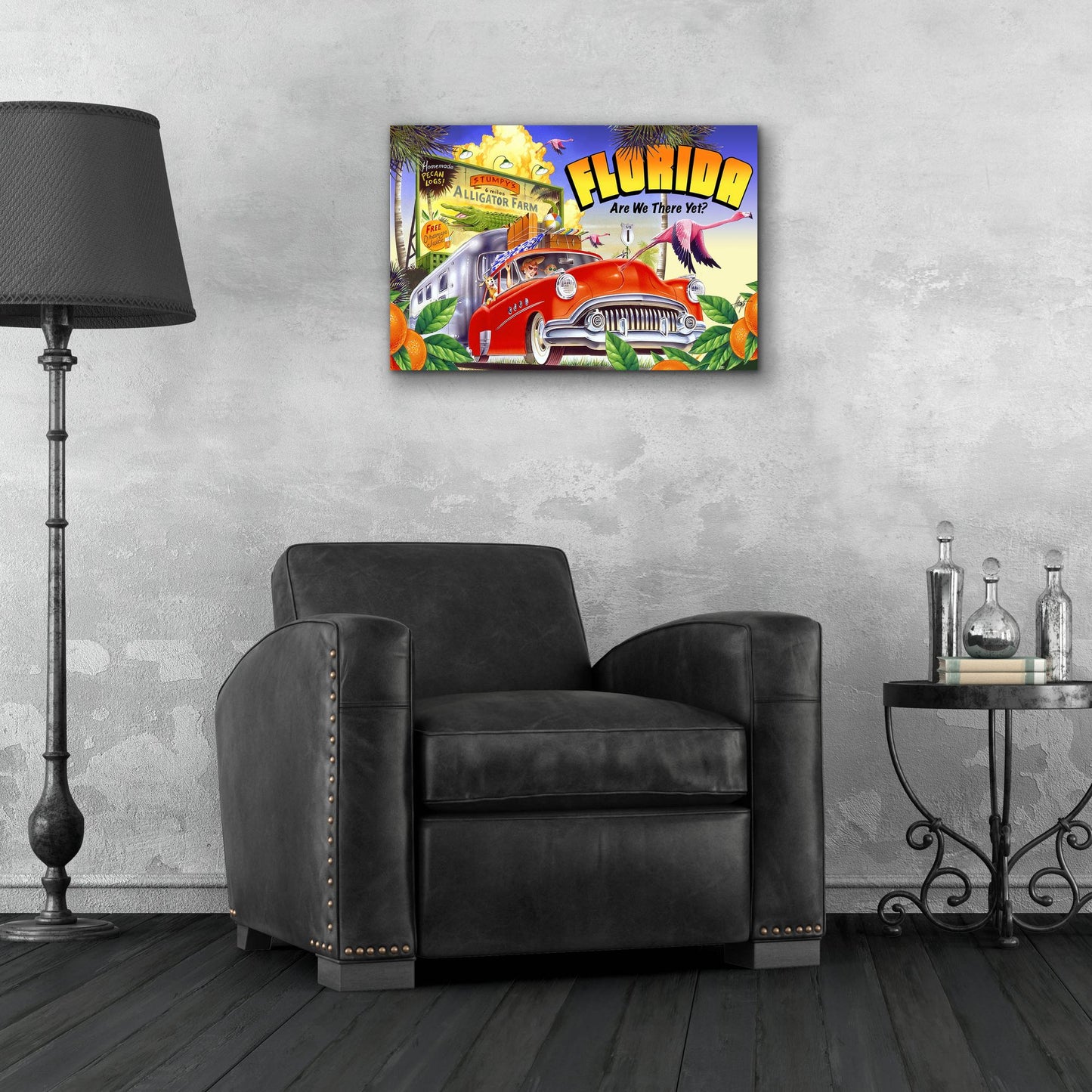Epic Art 'Road Trip' by James Mazzotta, Acrylic Glass Wall Art,24x16