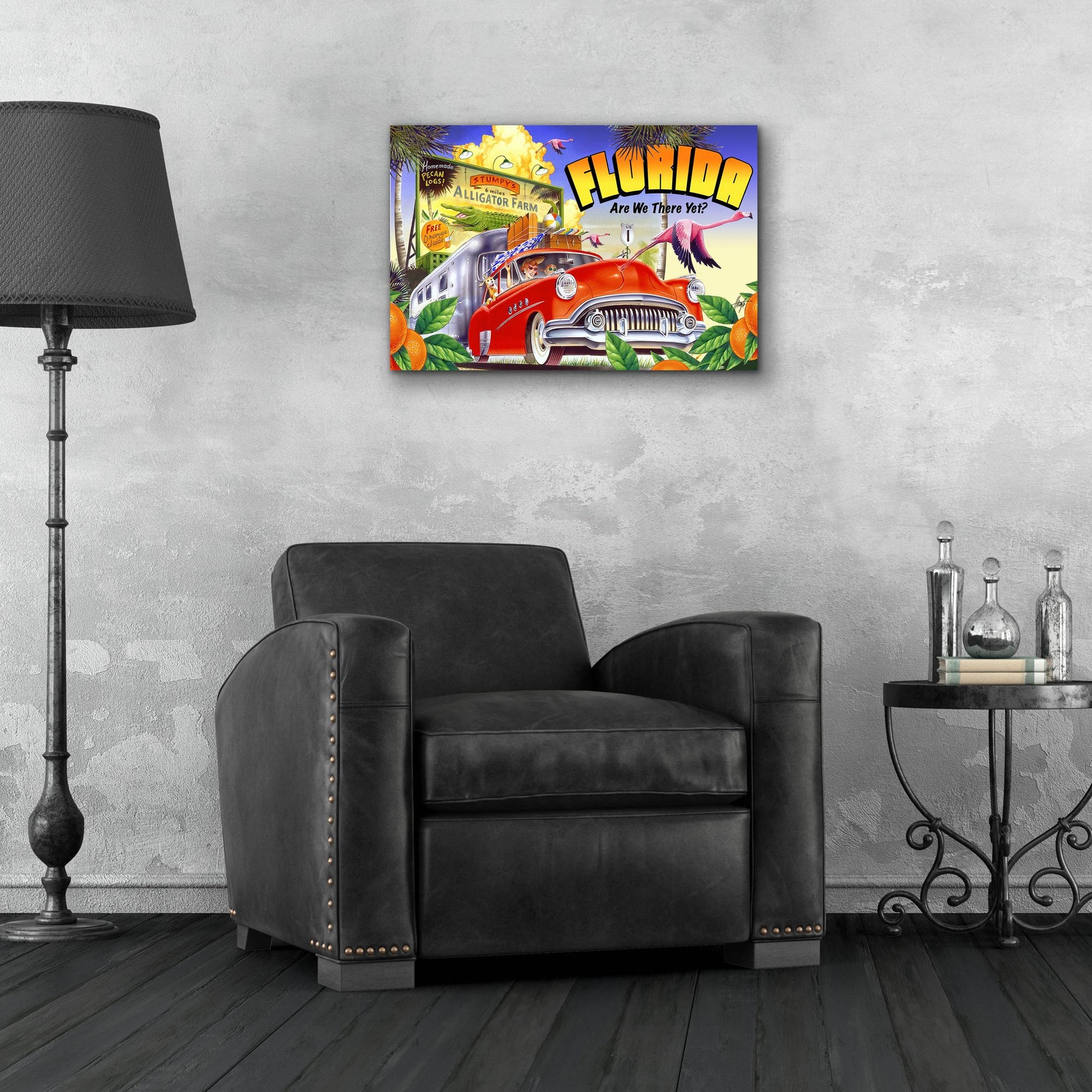 Epic Art 'Road Trip' by James Mazzotta, Acrylic Glass Wall Art,24x16