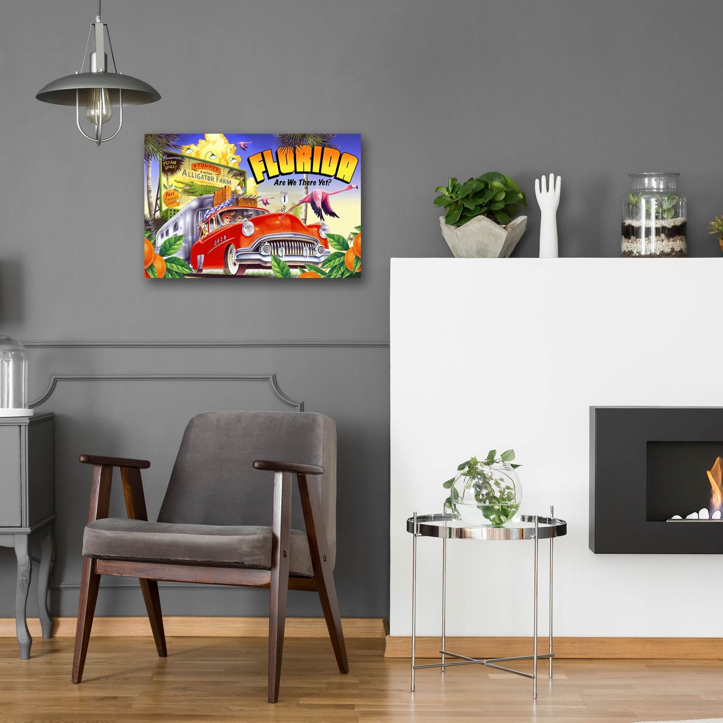 Epic Art 'Road Trip' by James Mazzotta, Acrylic Glass Wall Art,24x16