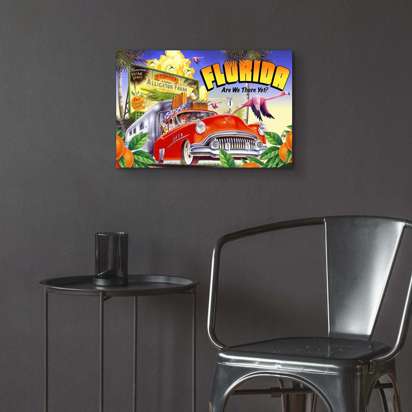 Epic Art 'Road Trip' by James Mazzotta, Acrylic Glass Wall Art,24x16