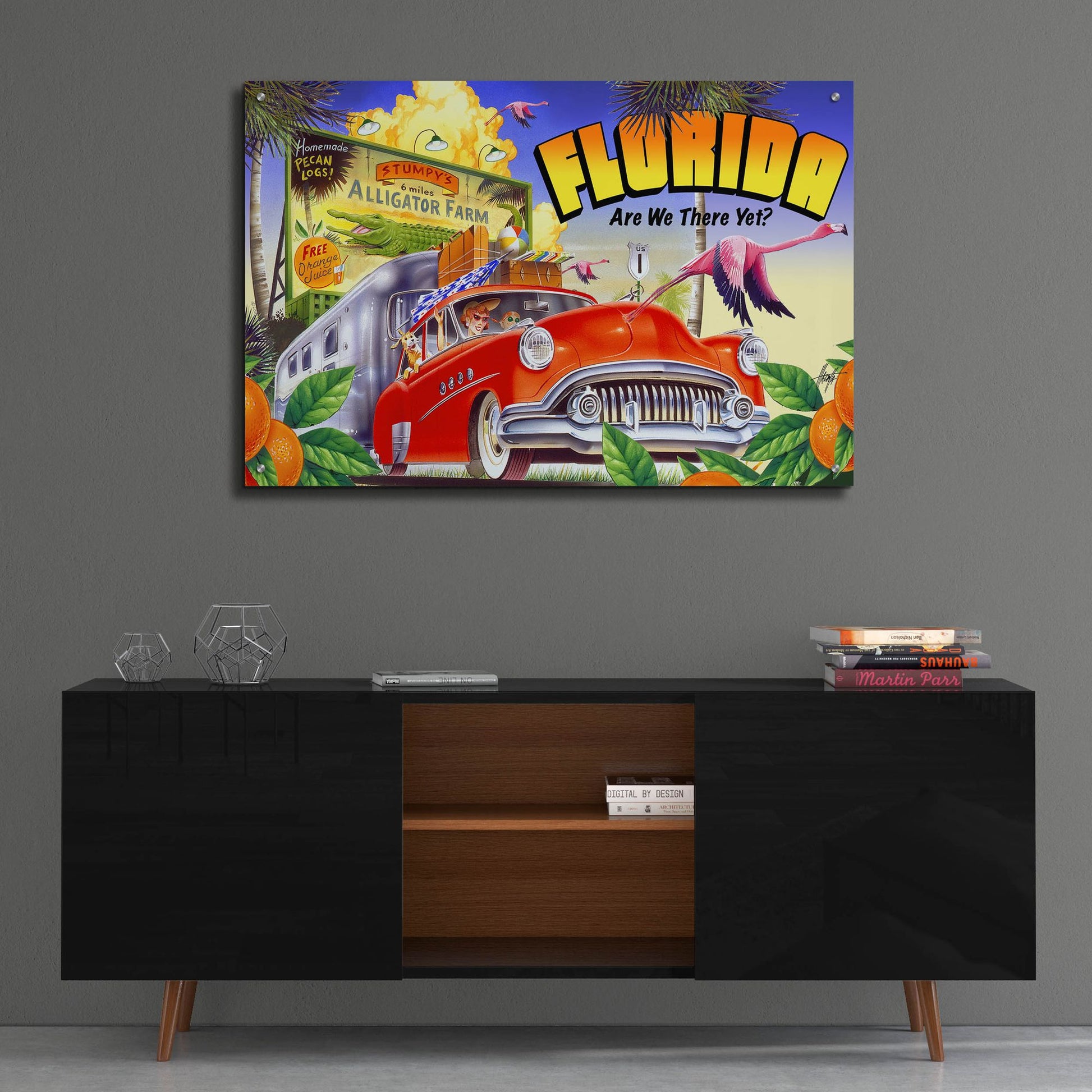 Epic Art 'Road Trip' by James Mazzotta, Acrylic Glass Wall Art,36x24
