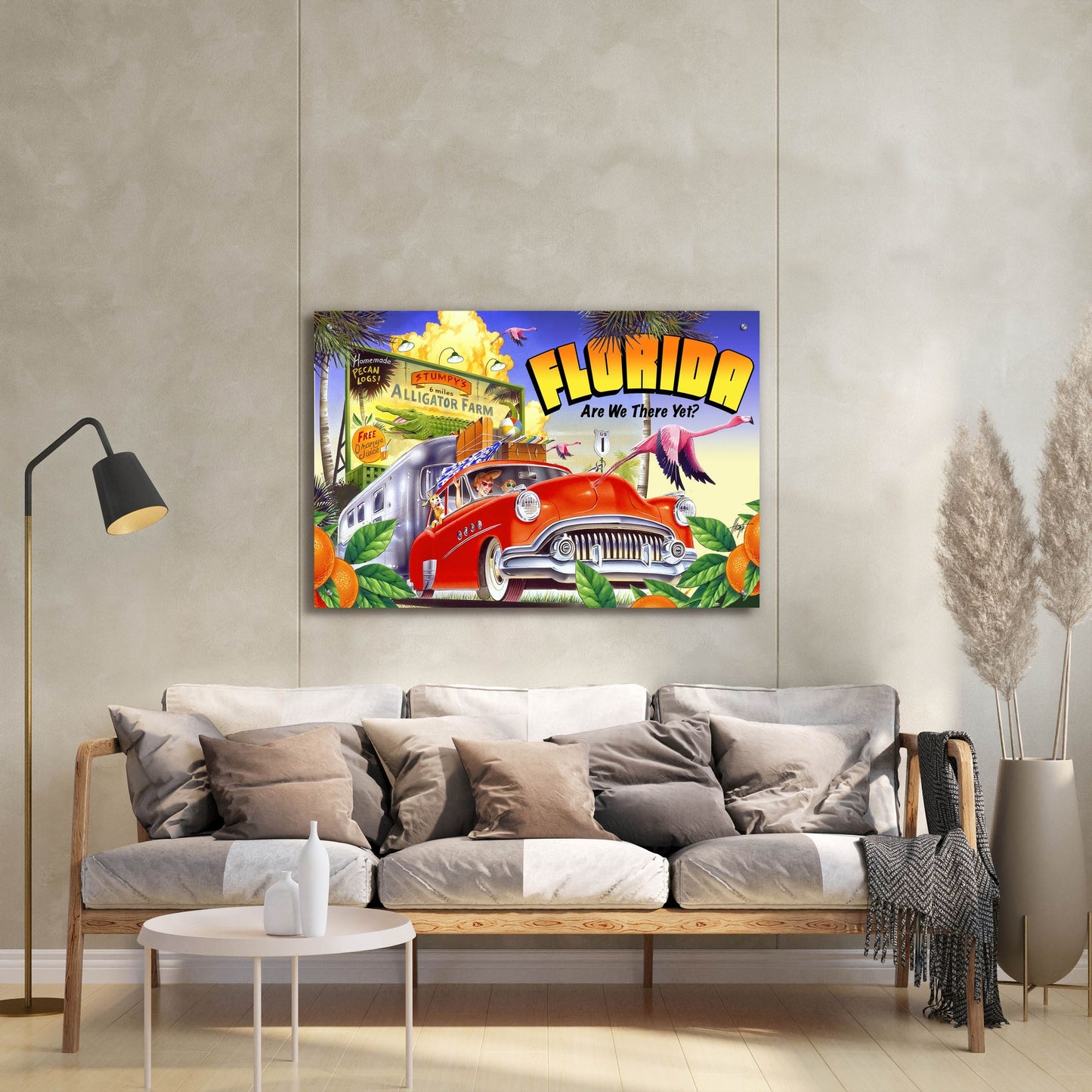 Epic Art 'Road Trip' by James Mazzotta, Acrylic Glass Wall Art,36x24