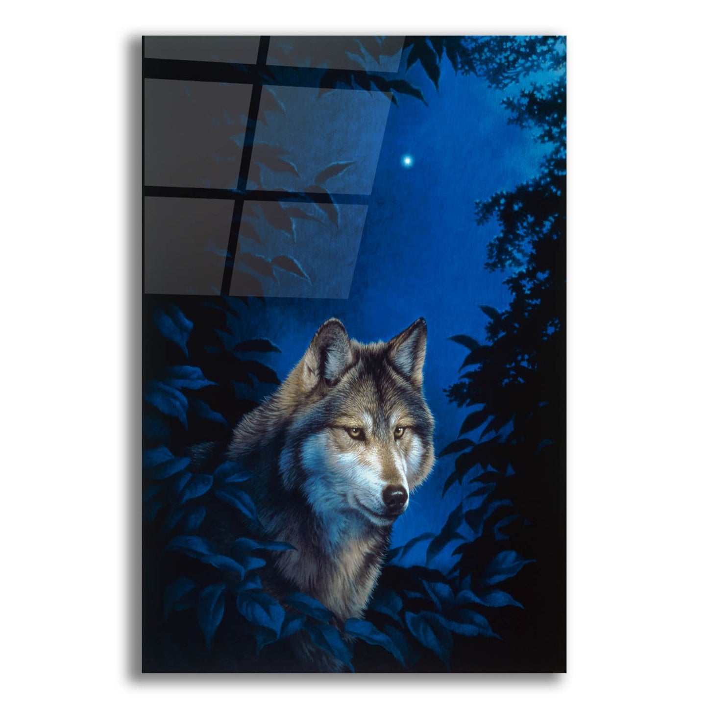 Epic Art 'Blue Forest' by Joh Naito, Acrylic Glass Wall Art,12x16