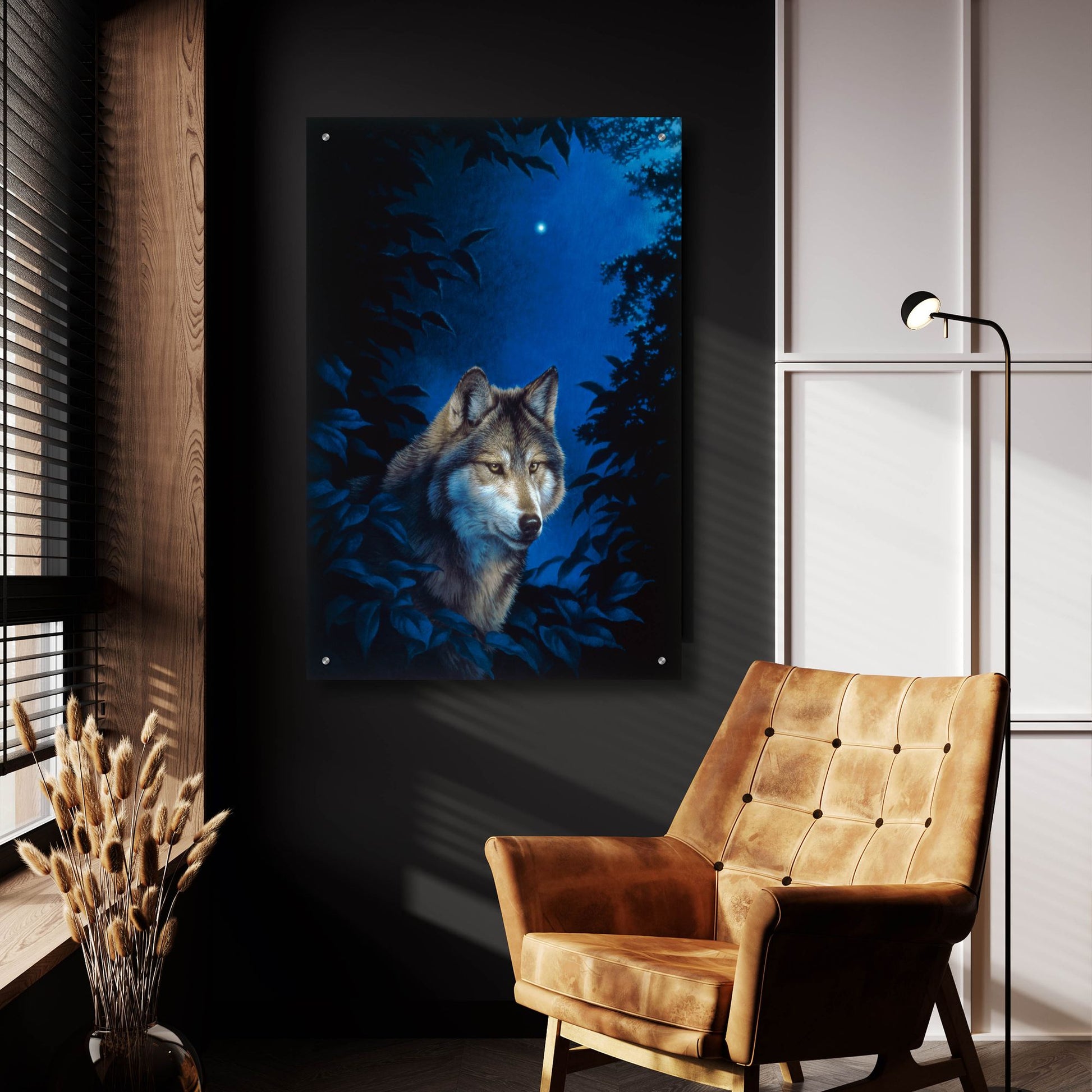 Epic Art 'Blue Forest' by Joh Naito, Acrylic Glass Wall Art,24x36