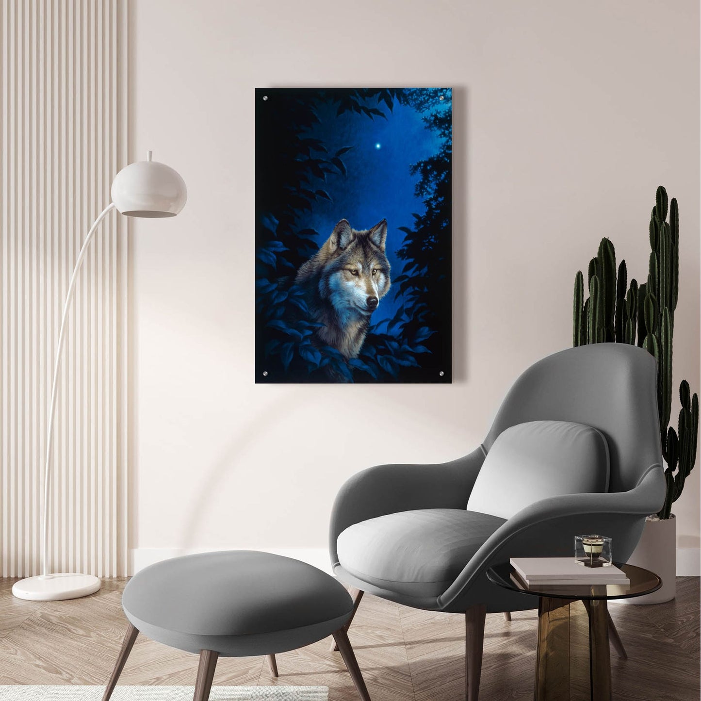 Epic Art 'Blue Forest' by Joh Naito, Acrylic Glass Wall Art,24x36