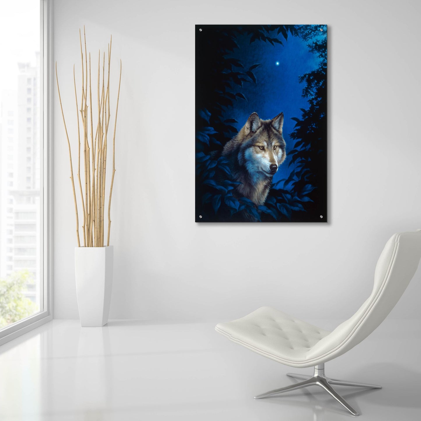 Epic Art 'Blue Forest' by Joh Naito, Acrylic Glass Wall Art,24x36