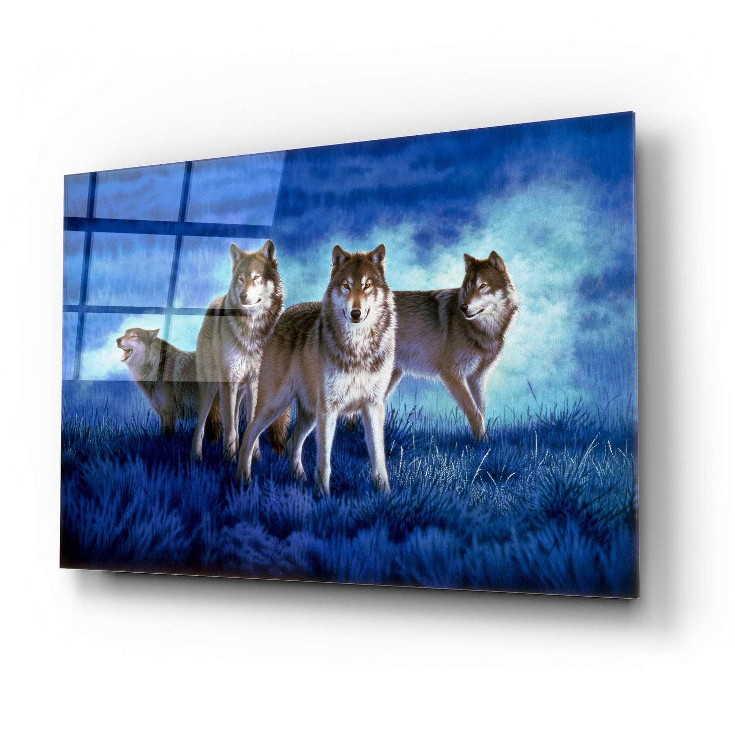 Epic Art 'Blue Legend' by Joh Naito, Acrylic Glass Wall Art,24x16