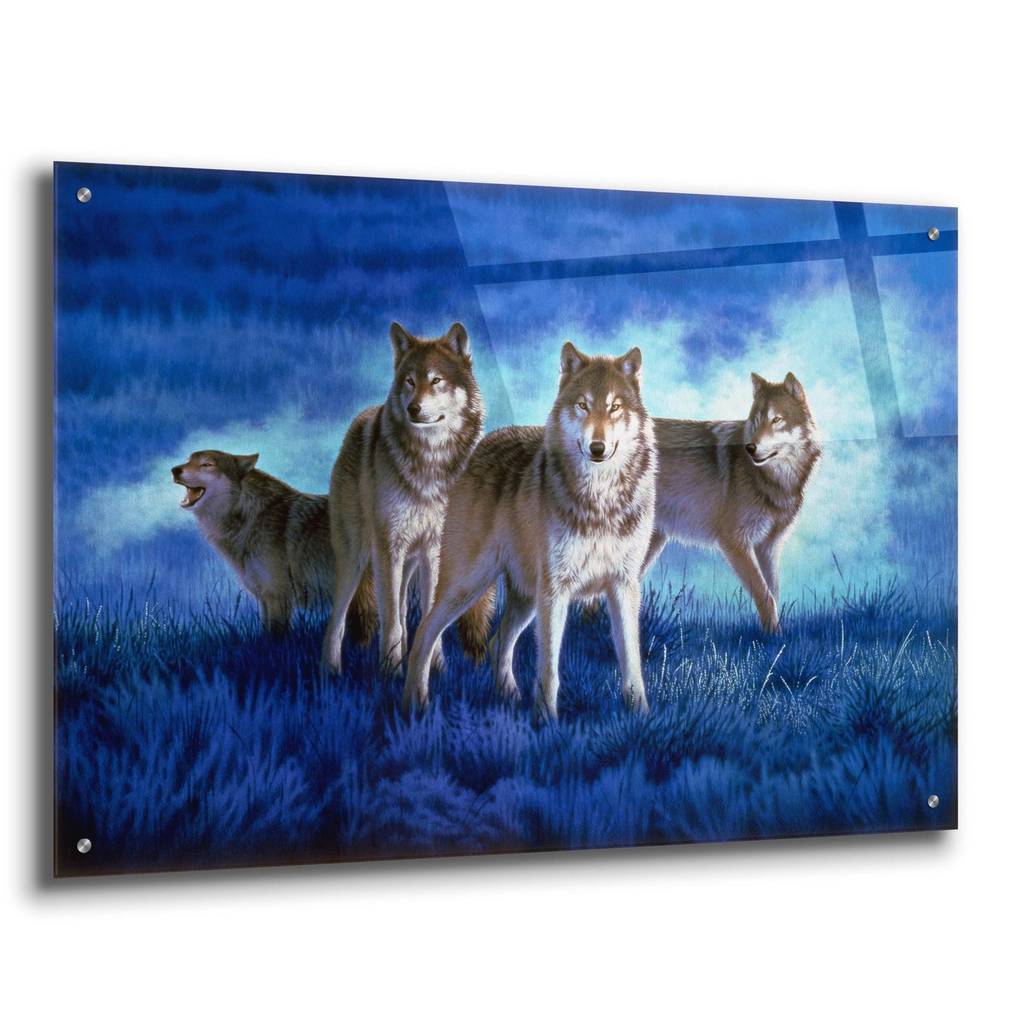 Epic Art 'Blue Legend' by Joh Naito, Acrylic Glass Wall Art,36x24