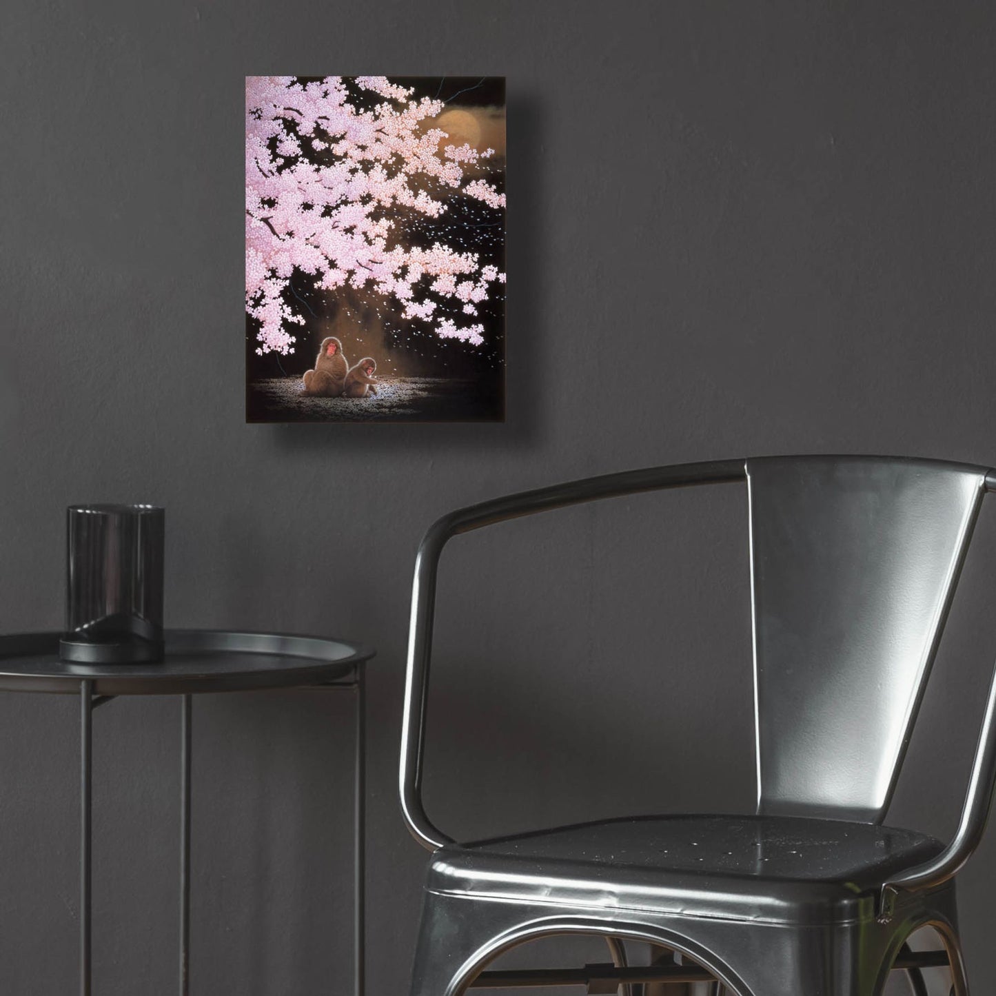 Epic Art 'Falling Cherry Blossoms' by Joh Naito, Acrylic Glass Wall Art,12x16