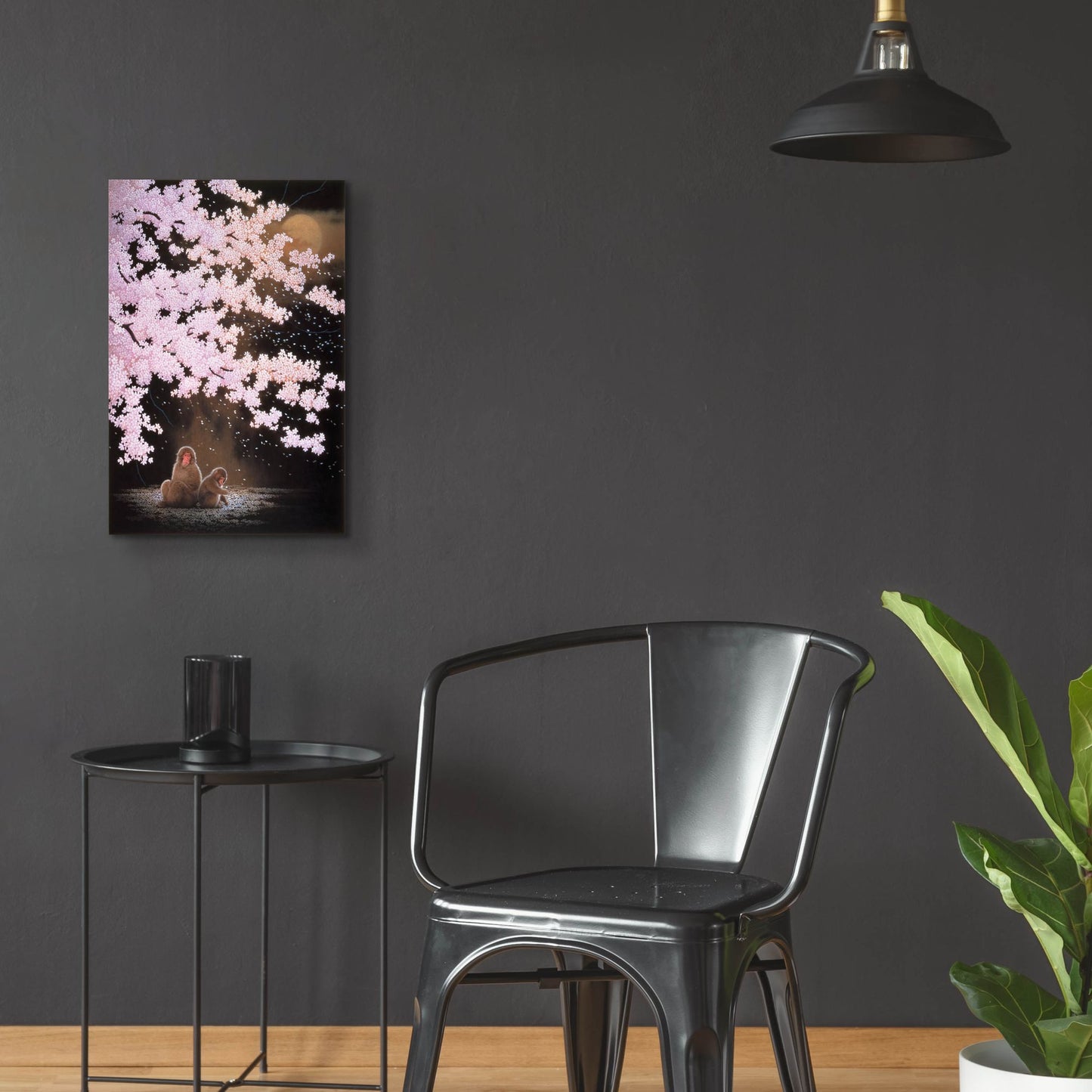 Epic Art 'Falling Cherry Blossoms' by Joh Naito, Acrylic Glass Wall Art,16x24