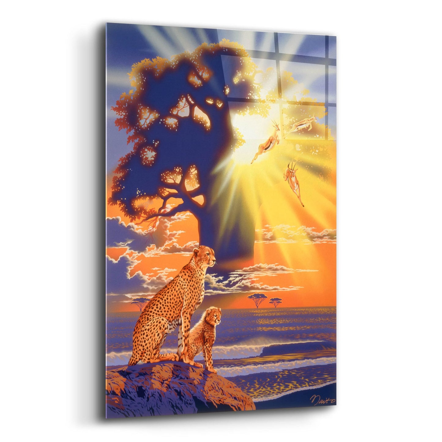 Epic Art 'Morning Glow' by Joh Naito, Acrylic Glass Wall Art,12x16