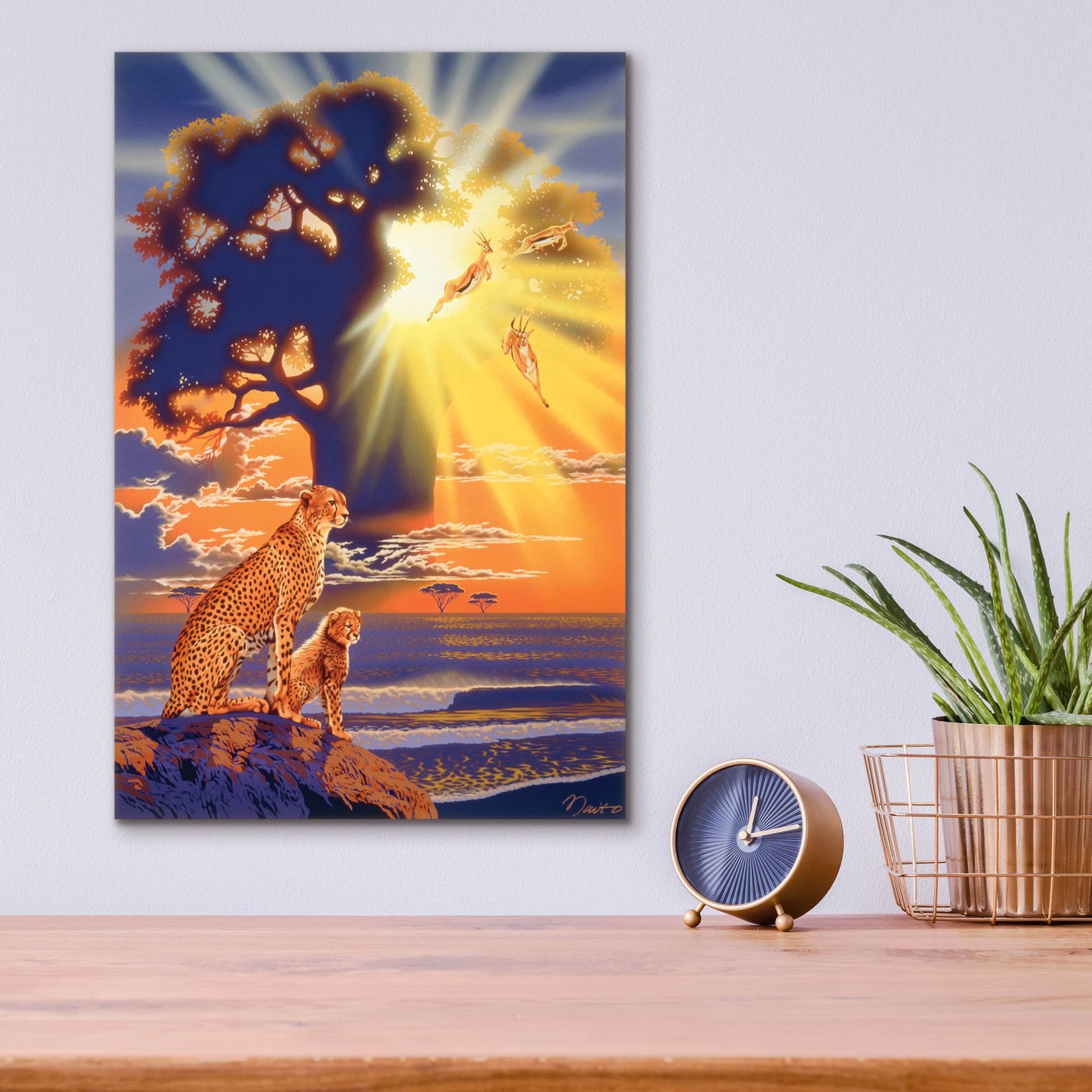 Epic Art 'Morning Glow' by Joh Naito, Acrylic Glass Wall Art,12x16