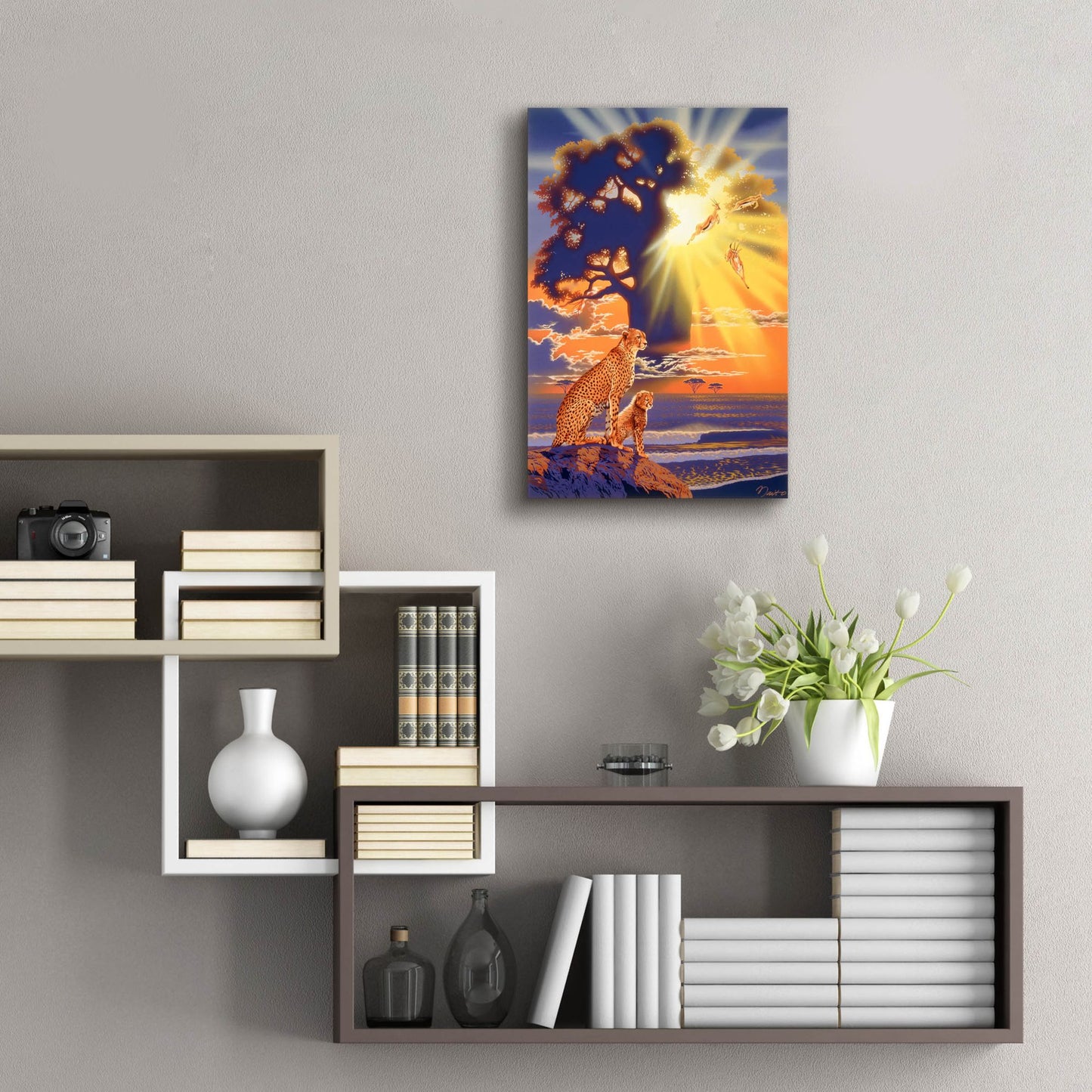 Epic Art 'Morning Glow' by Joh Naito, Acrylic Glass Wall Art,16x24