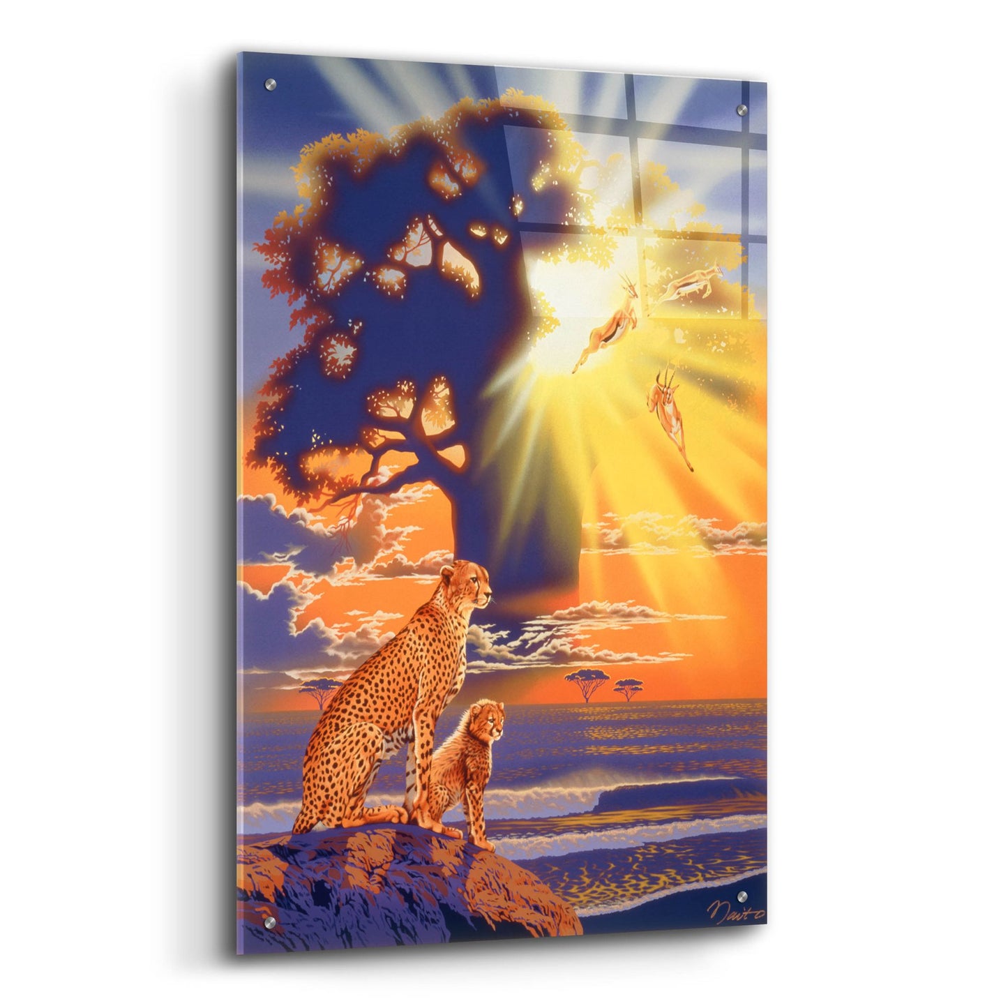 Epic Art 'Morning Glow' by Joh Naito, Acrylic Glass Wall Art,24x36