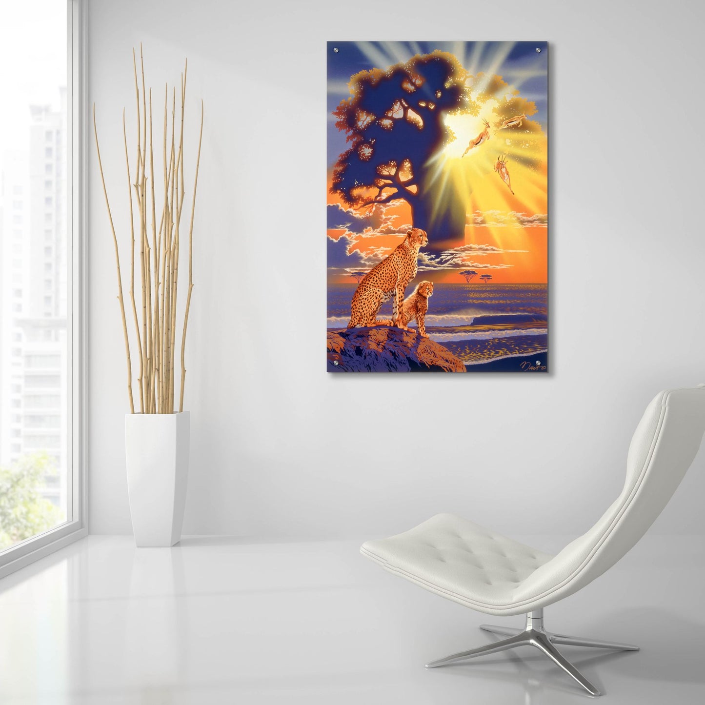 Epic Art 'Morning Glow' by Joh Naito, Acrylic Glass Wall Art,24x36