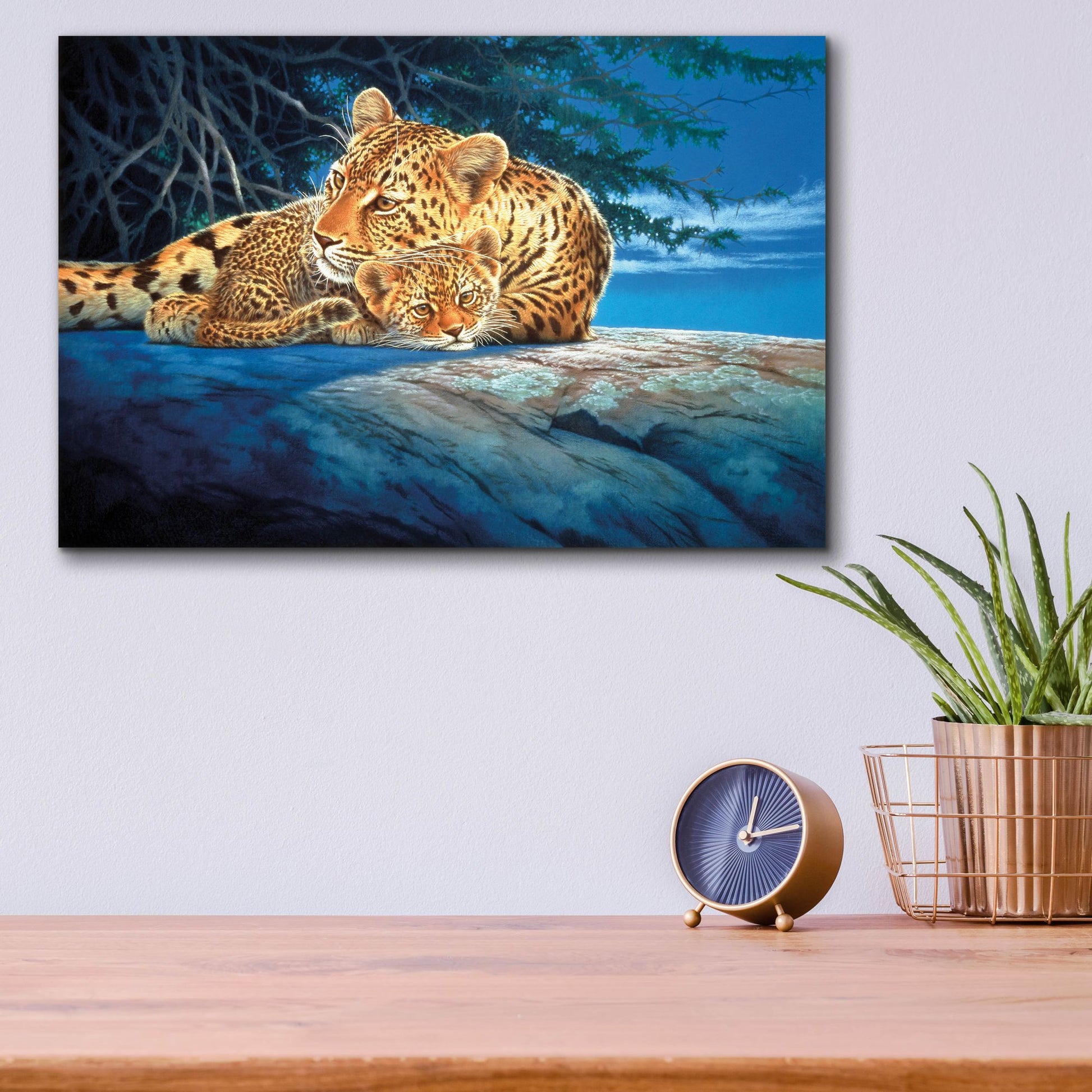 Epic Art 'Sunlight Filtering' by Joh Naito, Acrylic Glass Wall Art,16x12