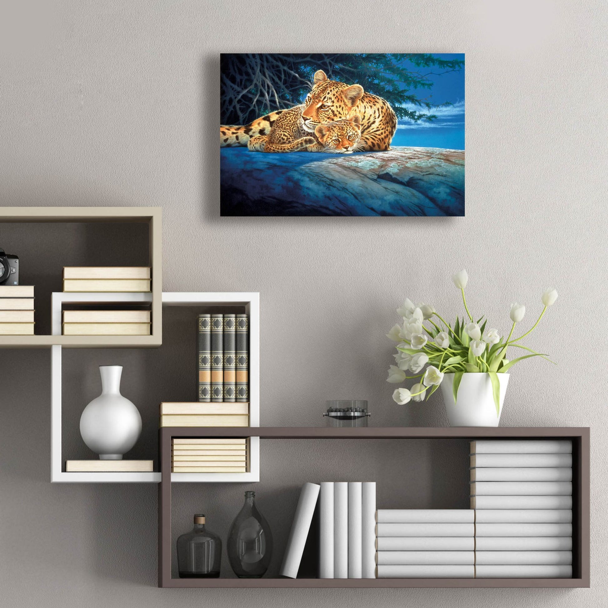 Epic Art 'Sunlight Filtering' by Joh Naito, Acrylic Glass Wall Art,24x16