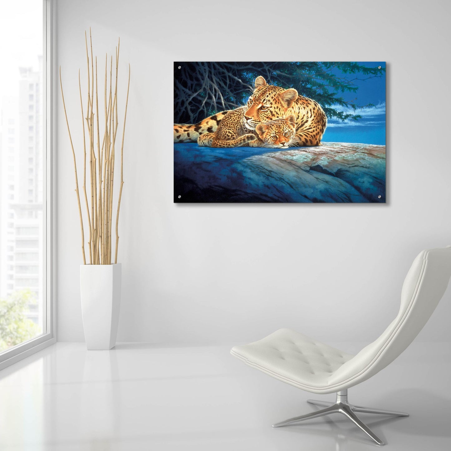 Epic Art 'Sunlight Filtering' by Joh Naito, Acrylic Glass Wall Art,36x24