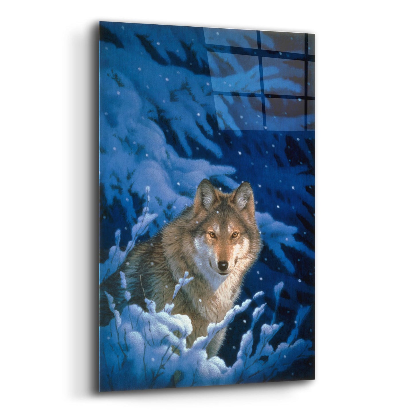 Epic Art 'Winter-Snow' by Joh Naito, Acrylic Glass Wall Art,12x16