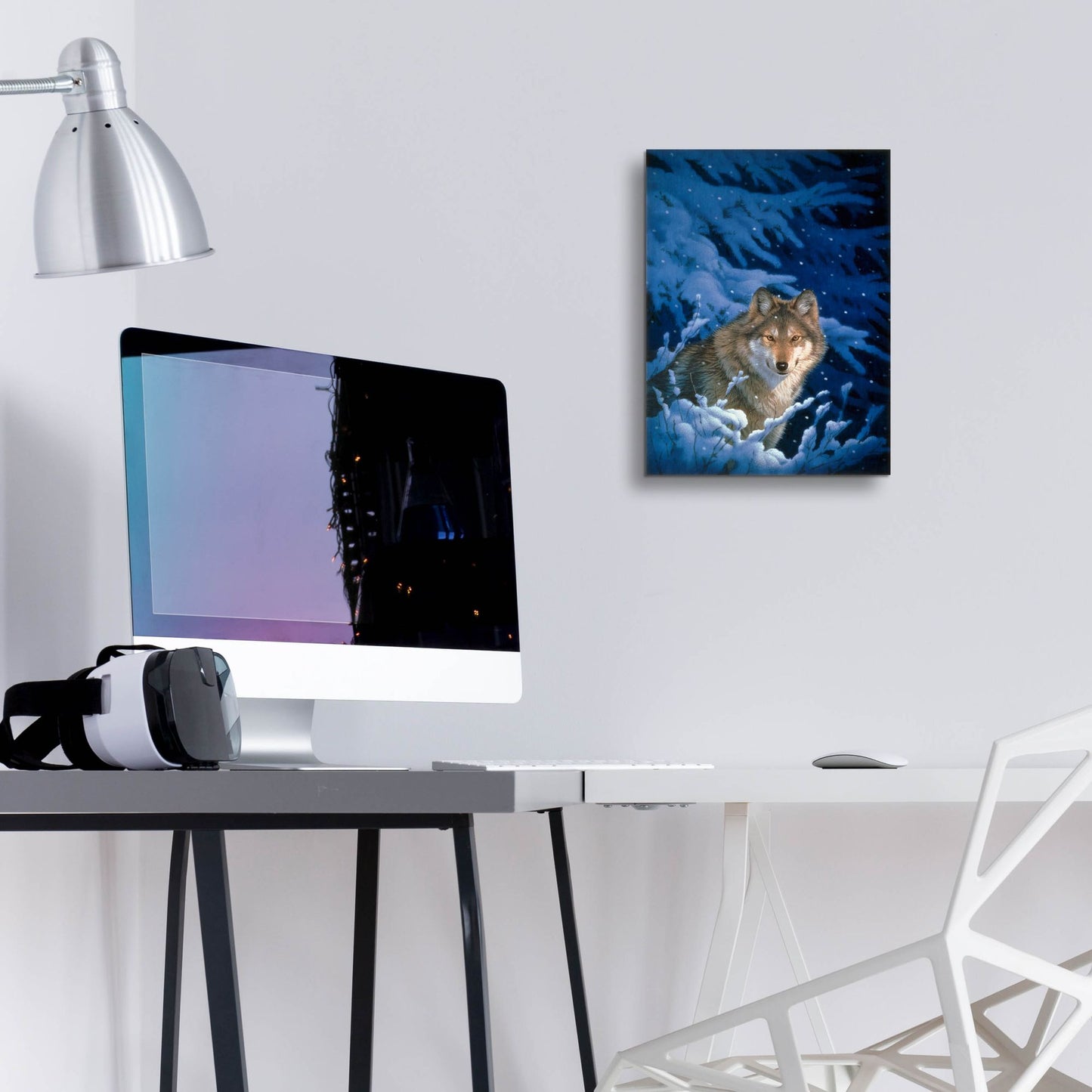 Epic Art 'Winter-Snow' by Joh Naito, Acrylic Glass Wall Art,12x16