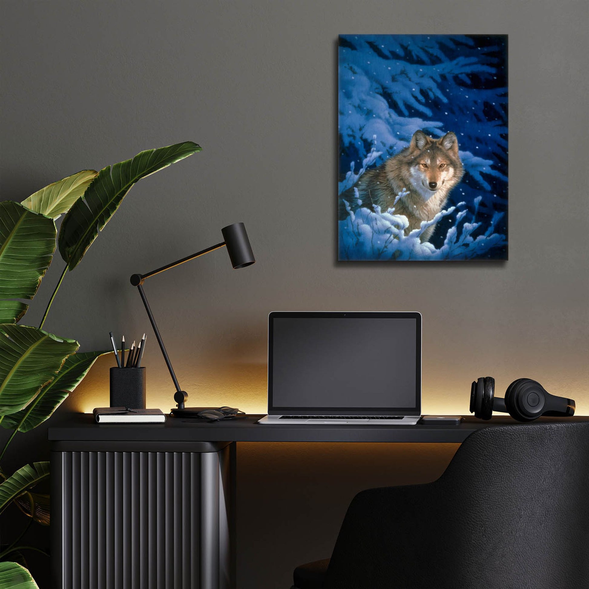 Epic Art 'Winter-Snow' by Joh Naito, Acrylic Glass Wall Art,12x16