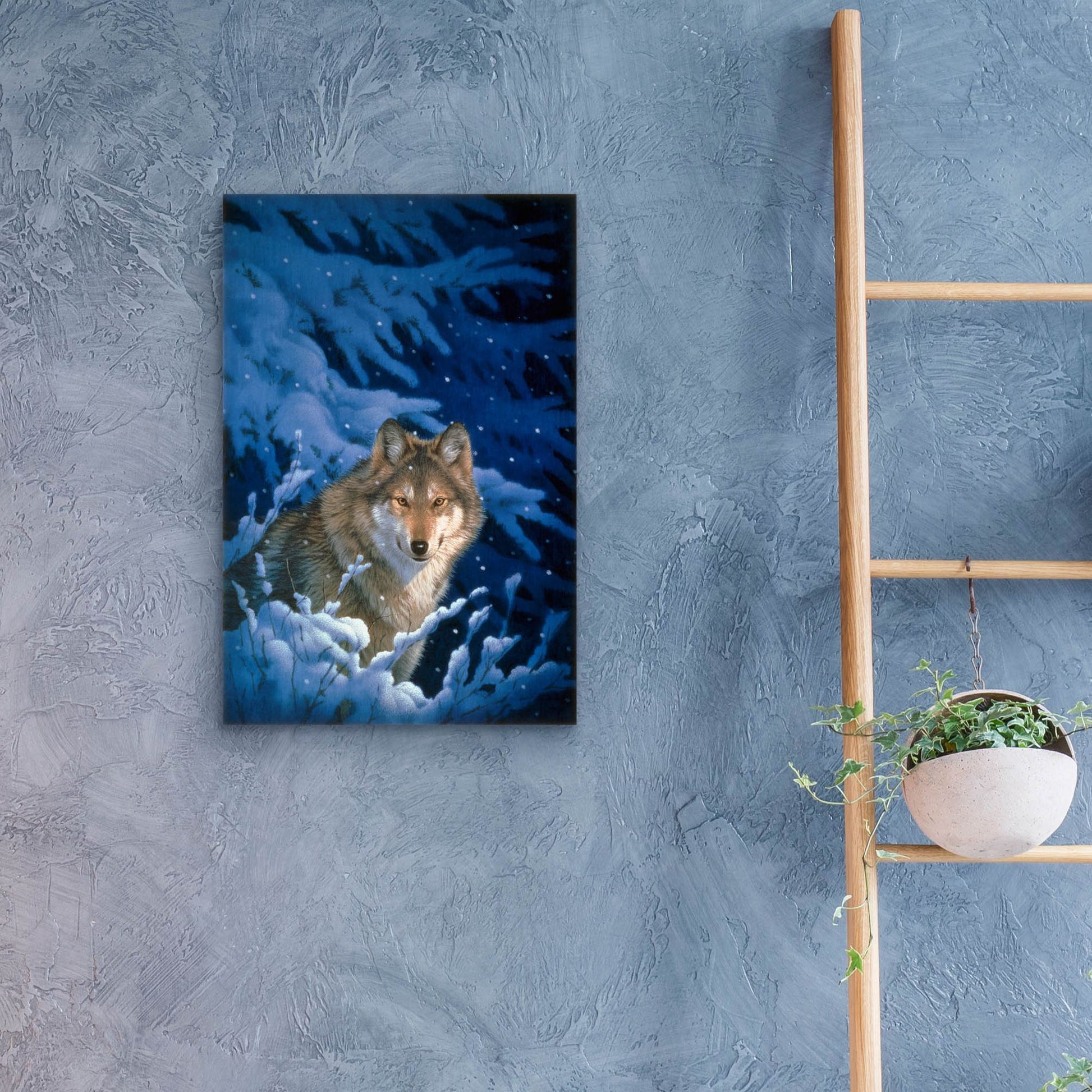Epic Art 'Winter-Snow' by Joh Naito, Acrylic Glass Wall Art,16x24