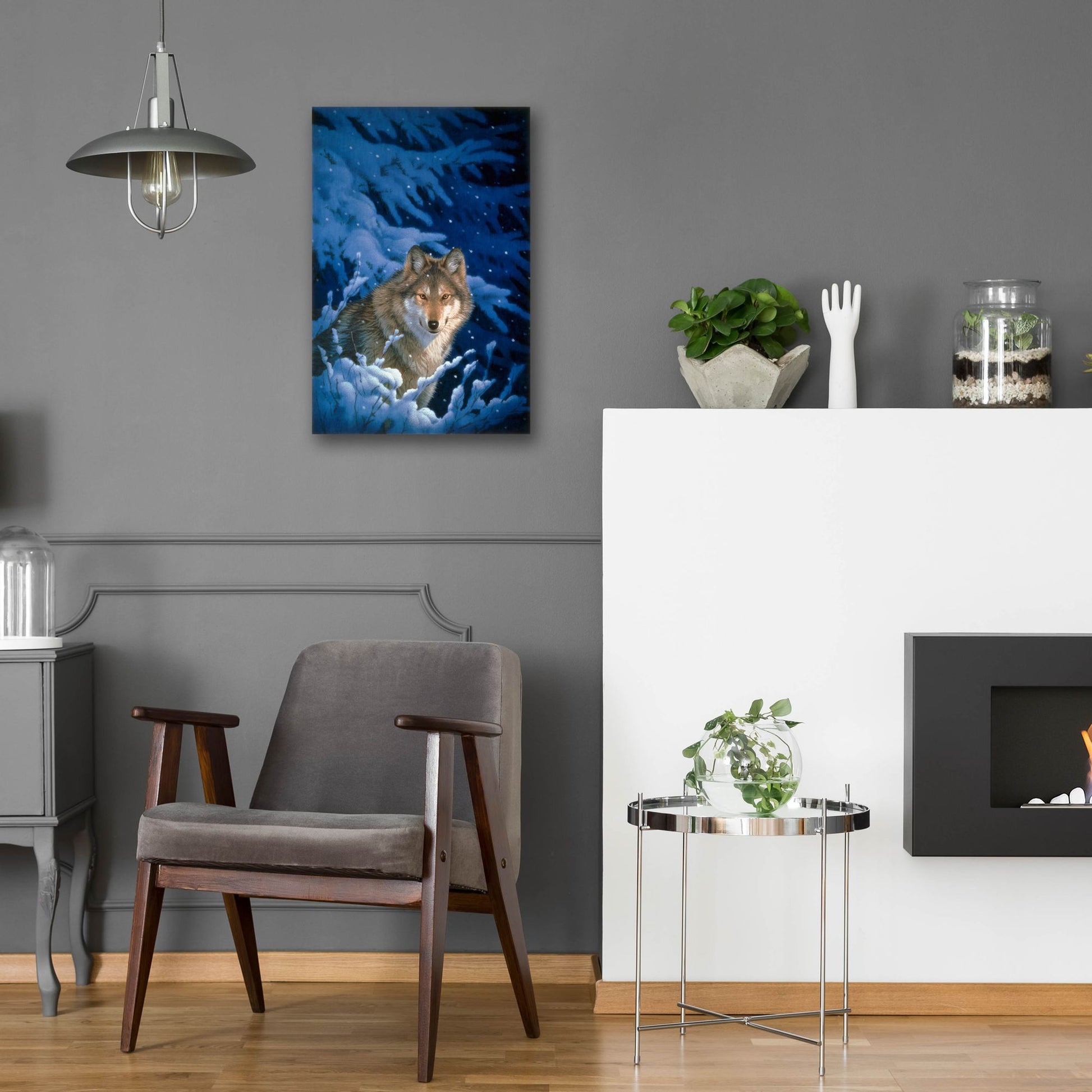 Epic Art 'Winter-Snow' by Joh Naito, Acrylic Glass Wall Art,16x24