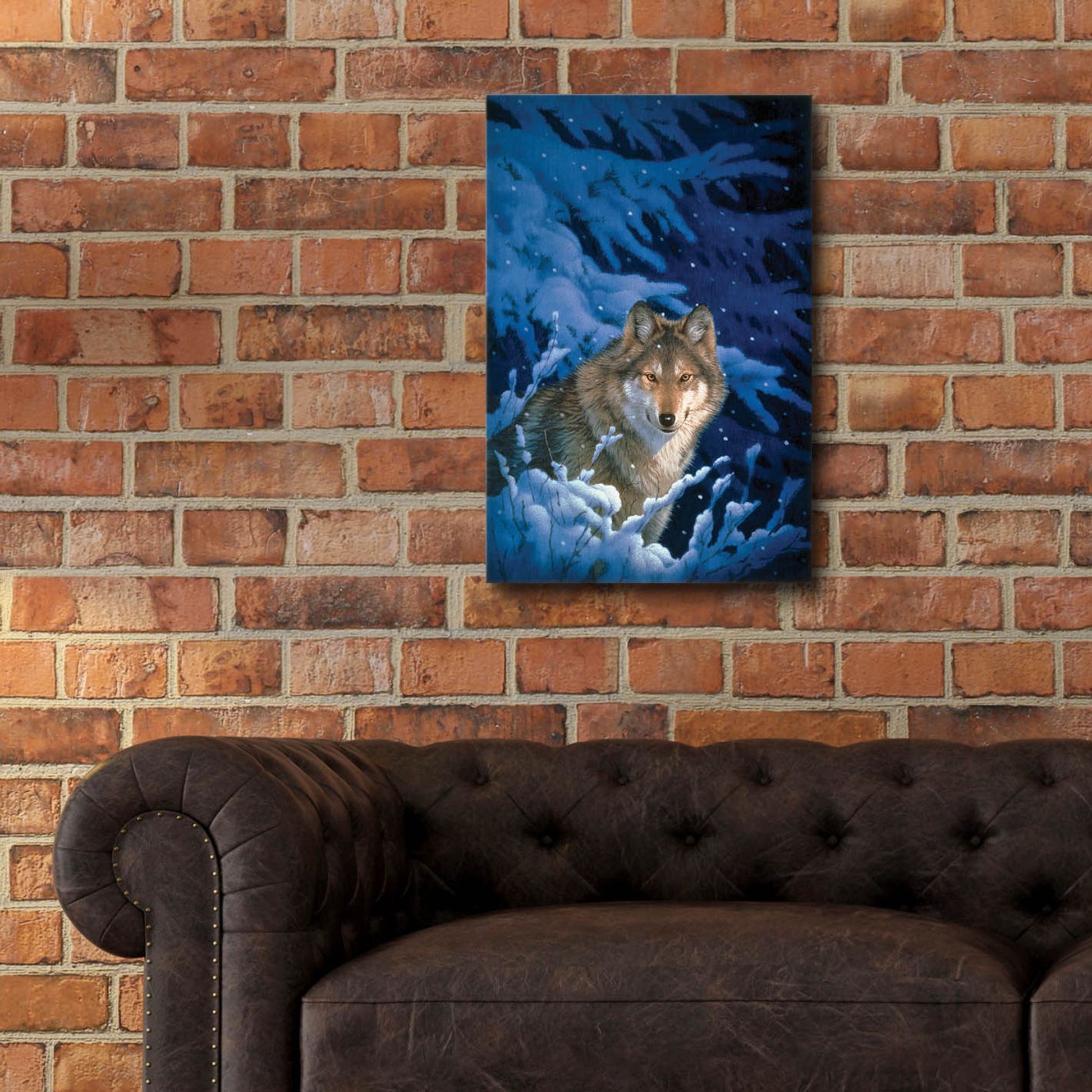 Epic Art 'Winter-Snow' by Joh Naito, Acrylic Glass Wall Art,16x24