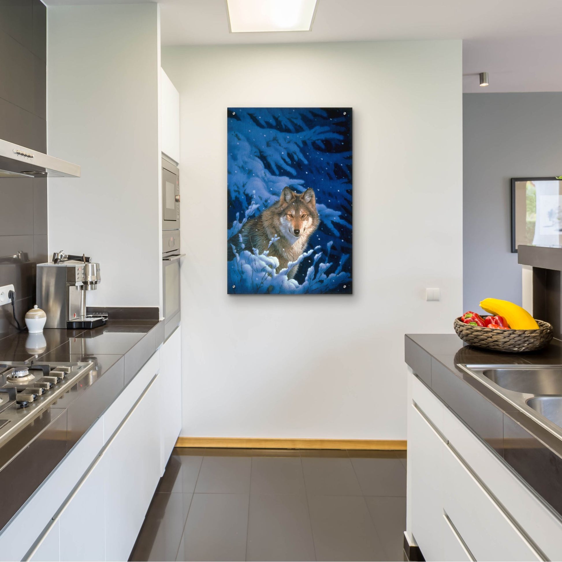 Epic Art 'Winter-Snow' by Joh Naito, Acrylic Glass Wall Art,24x36