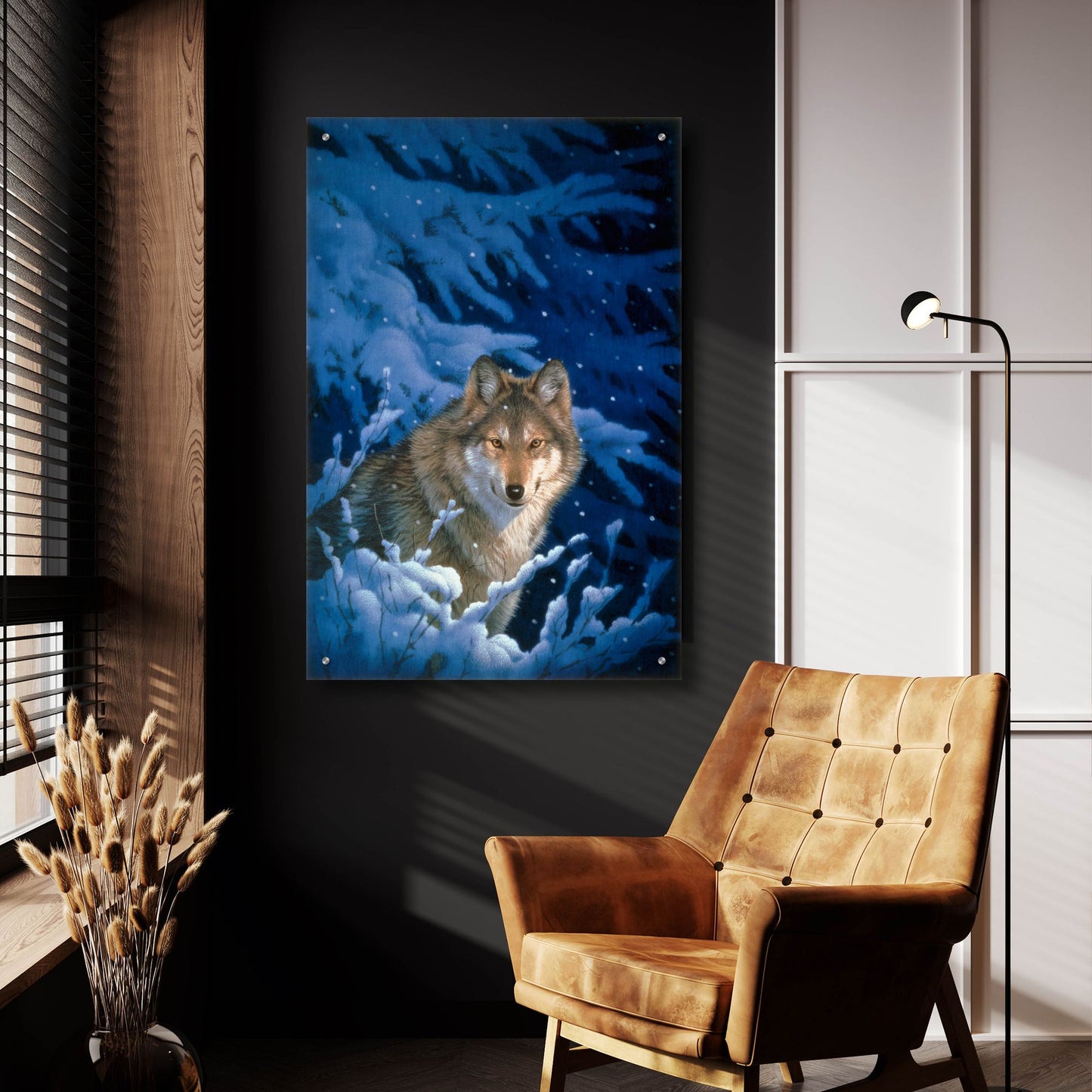 Epic Art 'Winter-Snow' by Joh Naito, Acrylic Glass Wall Art,24x36
