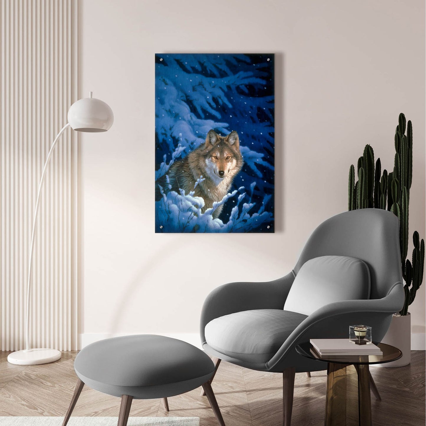 Epic Art 'Winter-Snow' by Joh Naito, Acrylic Glass Wall Art,24x36