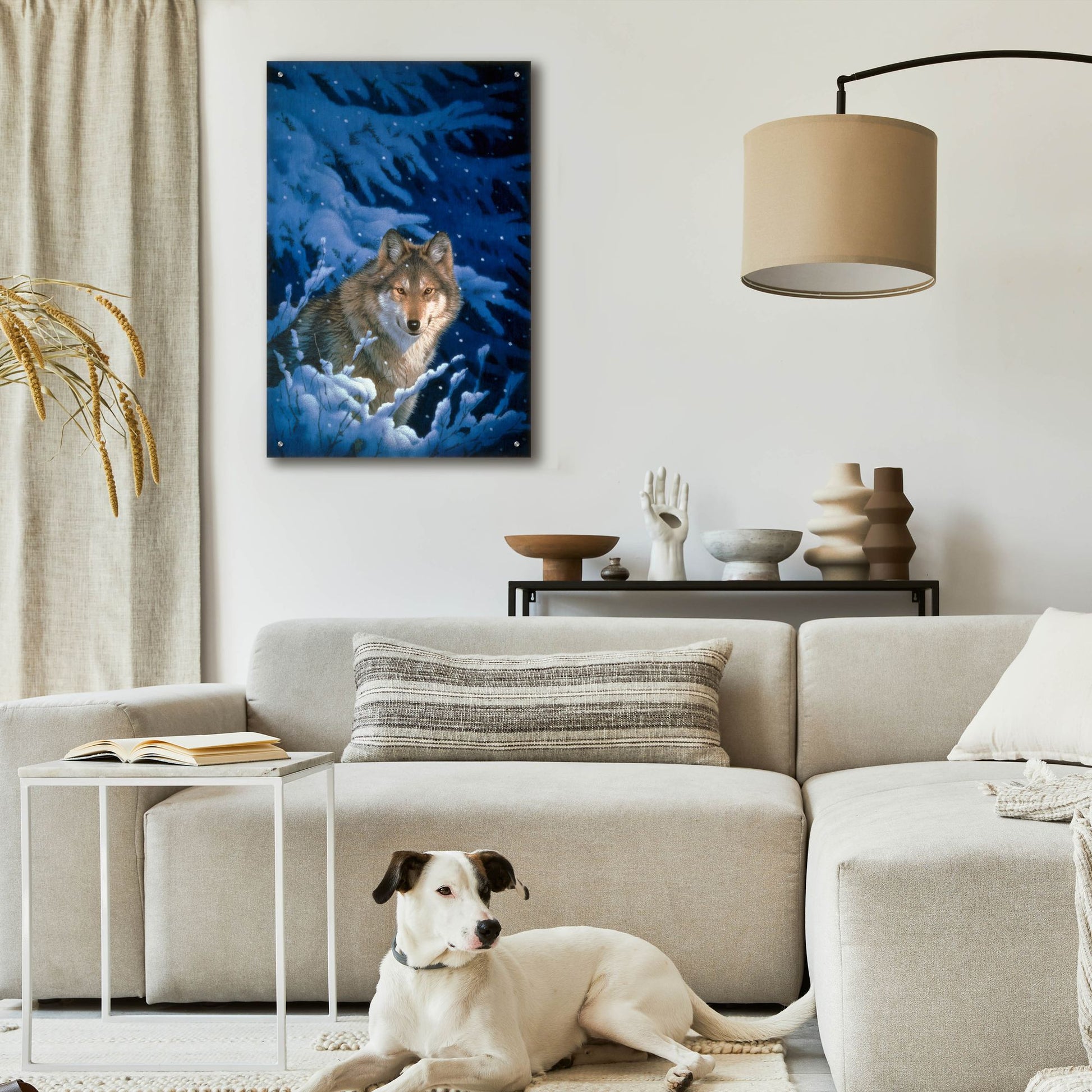 Epic Art 'Winter-Snow' by Joh Naito, Acrylic Glass Wall Art,24x36