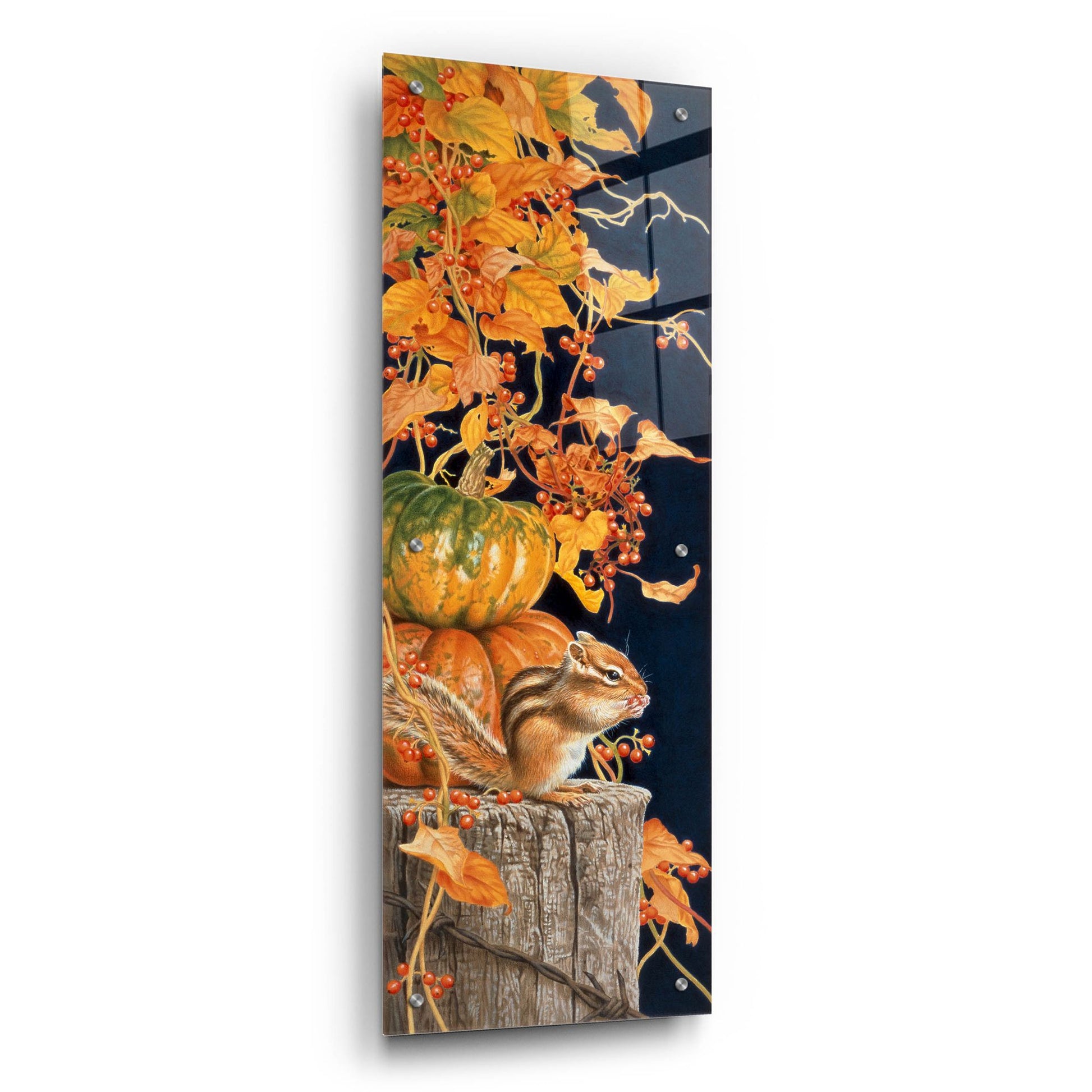 Epic Art 'Autumn Present' by Joh Naito, Acrylic Glass Wall Art,12x36