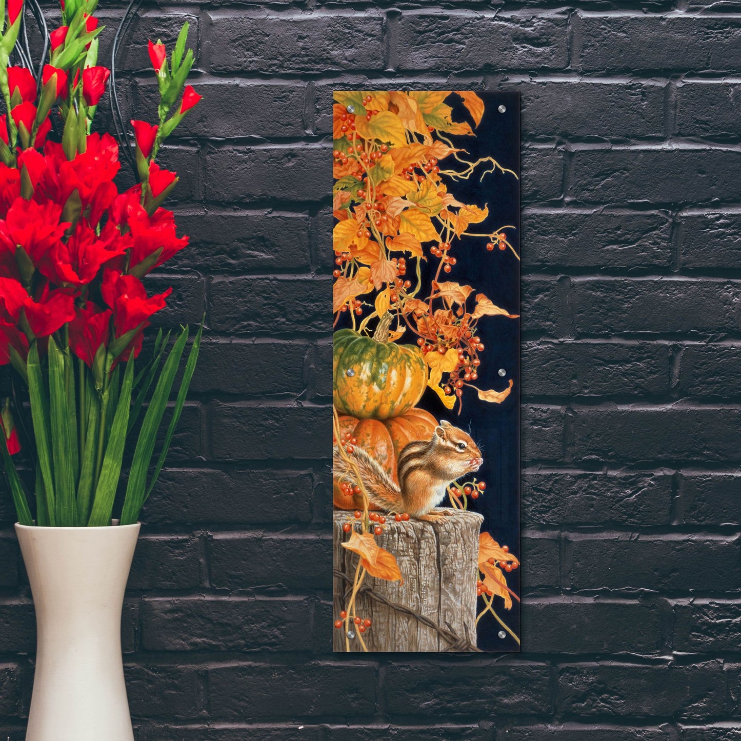 Epic Art 'Autumn Present' by Joh Naito, Acrylic Glass Wall Art,12x36